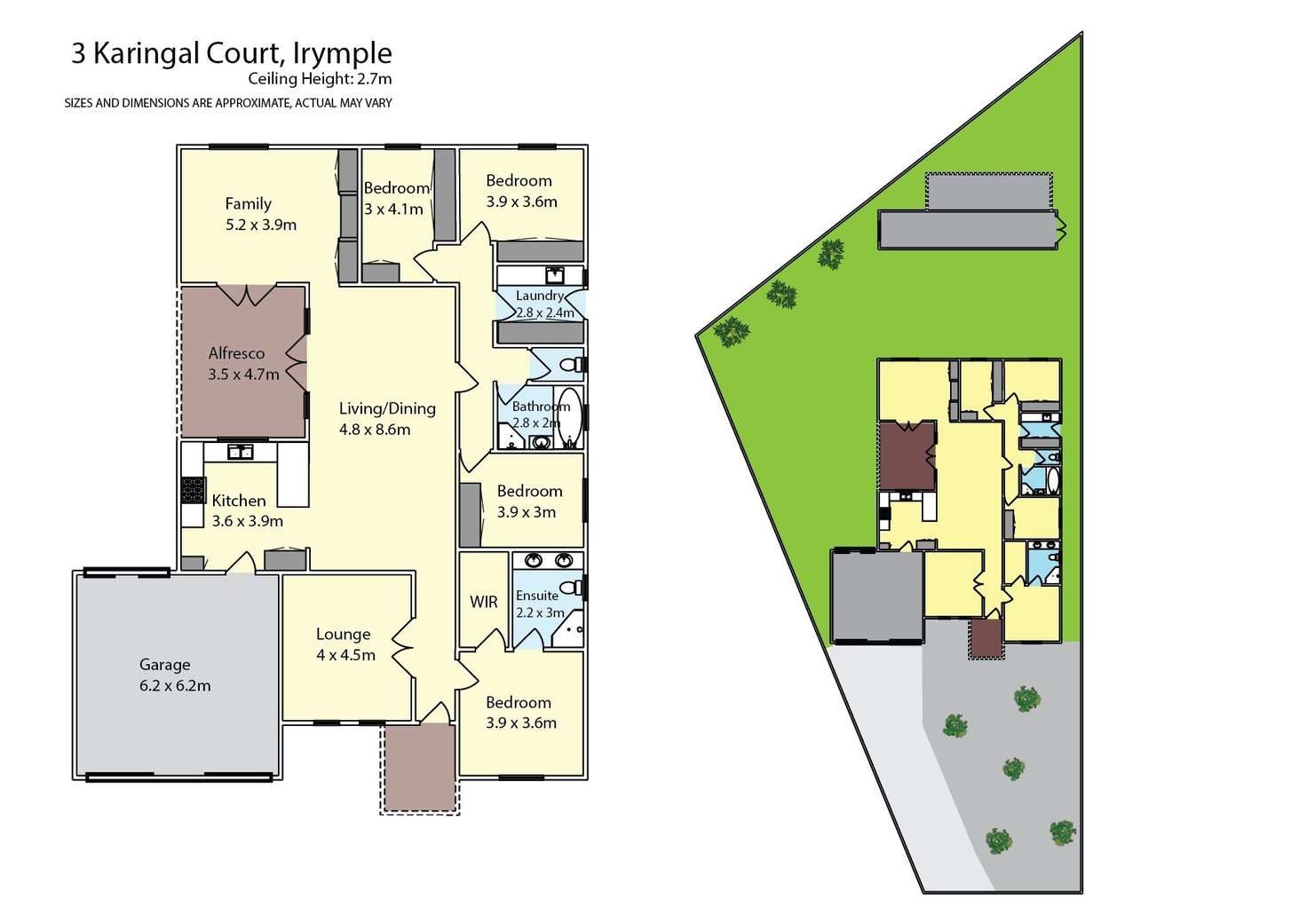 Floorplan of Homely house listing, 3 Karingal Court, Irymple VIC 3498