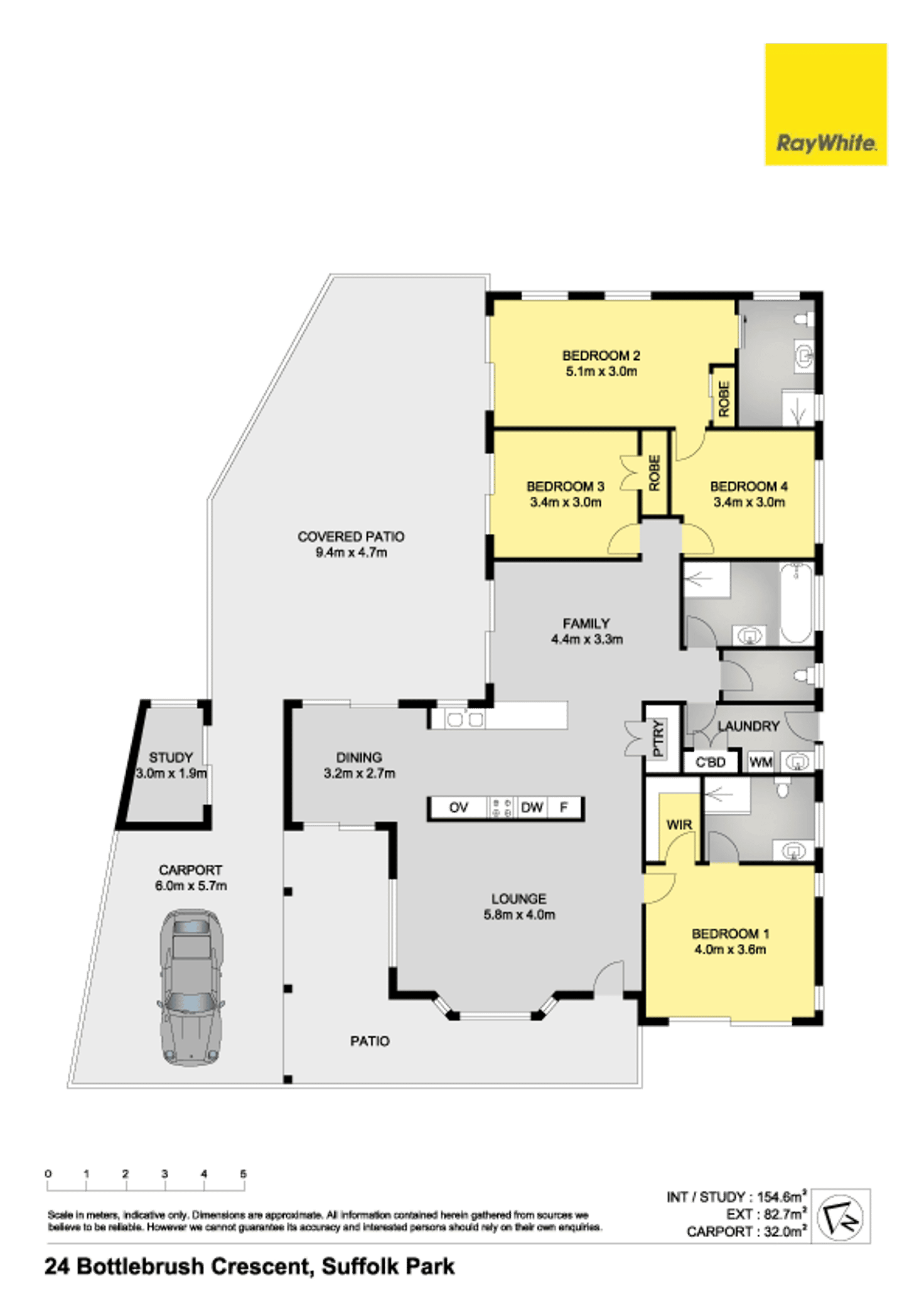 Floorplan of Homely house listing, 24 Bottlebrush Crescent, Suffolk Park NSW 2481