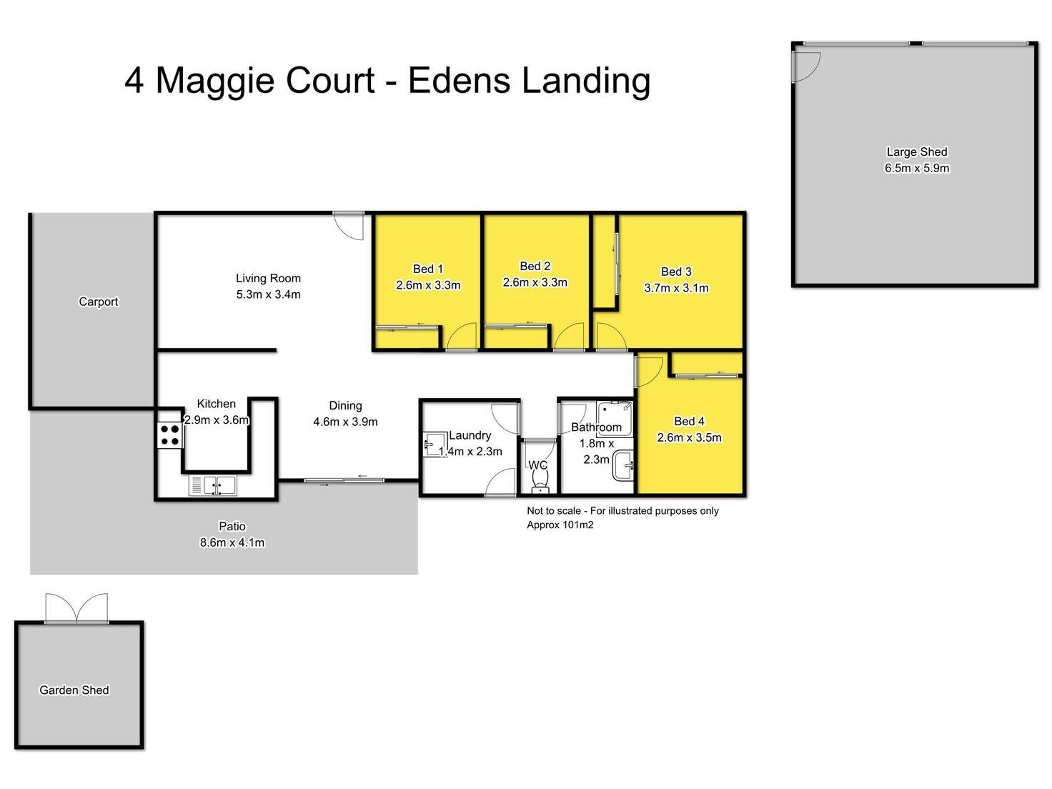 Floorplan of Homely house listing, 4 Maggie Court, Edens Landing QLD 4207