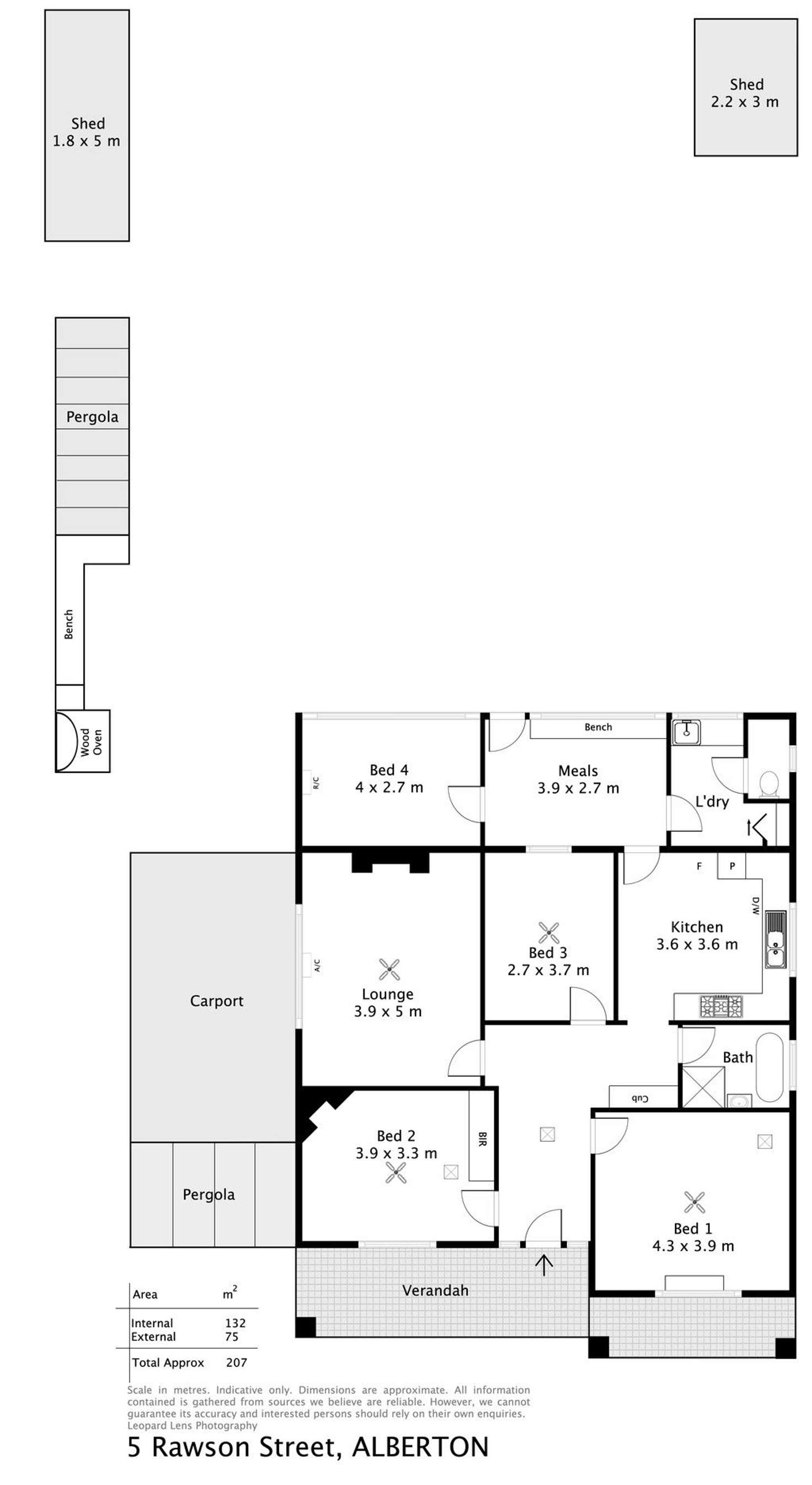 Floorplan of Homely house listing, 5 Rawson Street, Alberton SA 5014