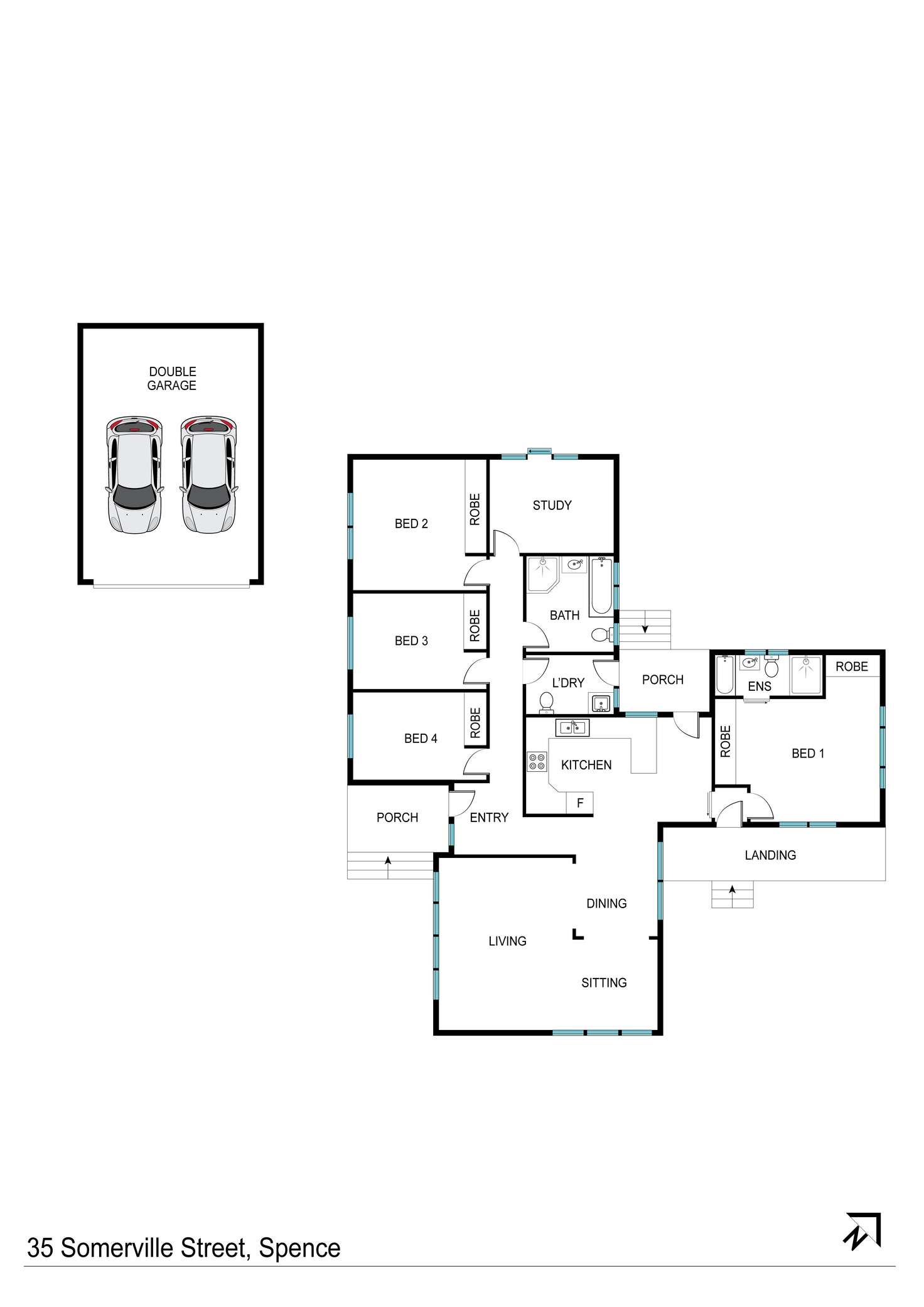 Floorplan of Homely house listing, 35 Somerville Street, Spence ACT 2615