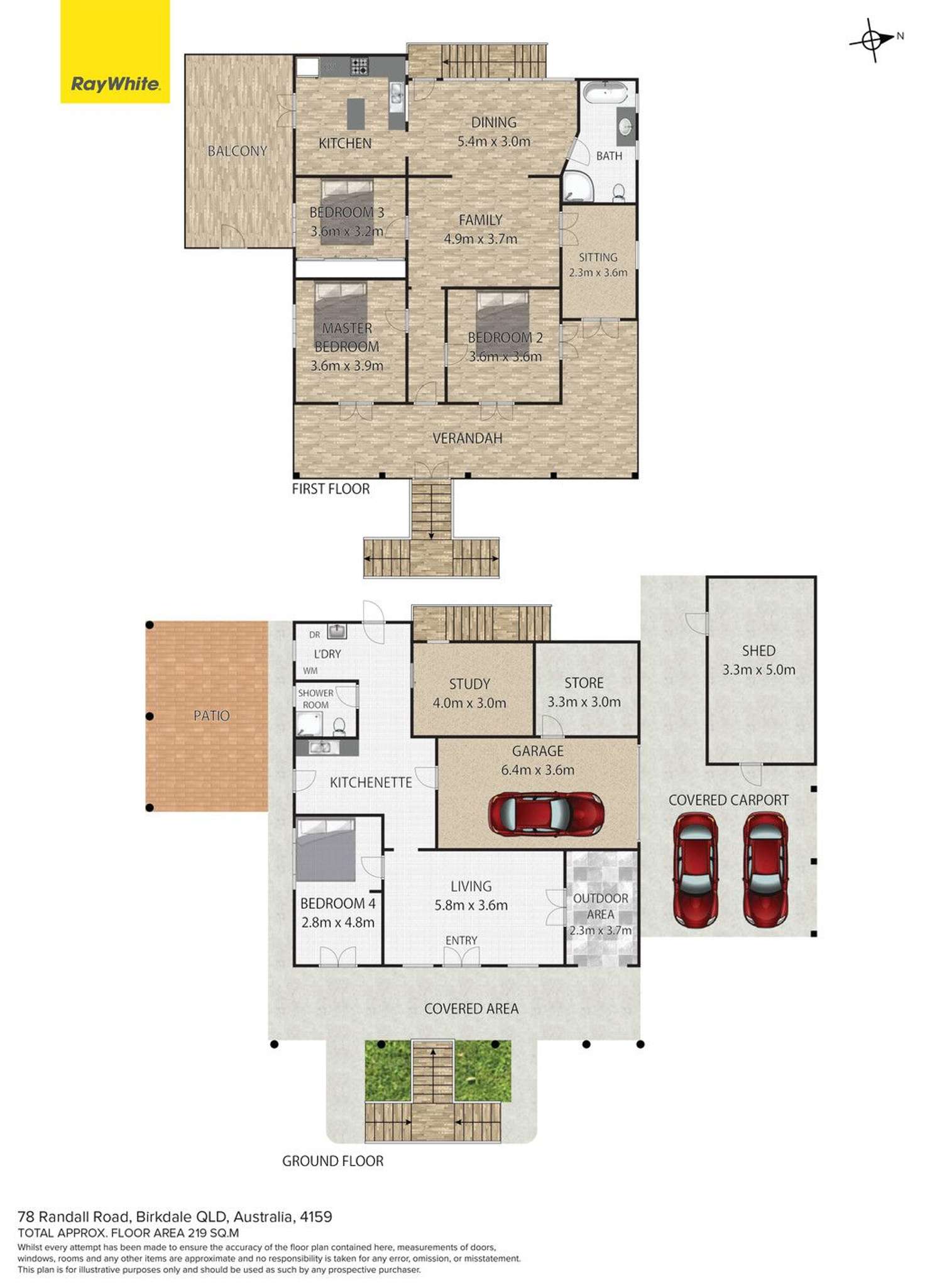 Floorplan of Homely house listing, 78 Randall Road, Birkdale QLD 4159