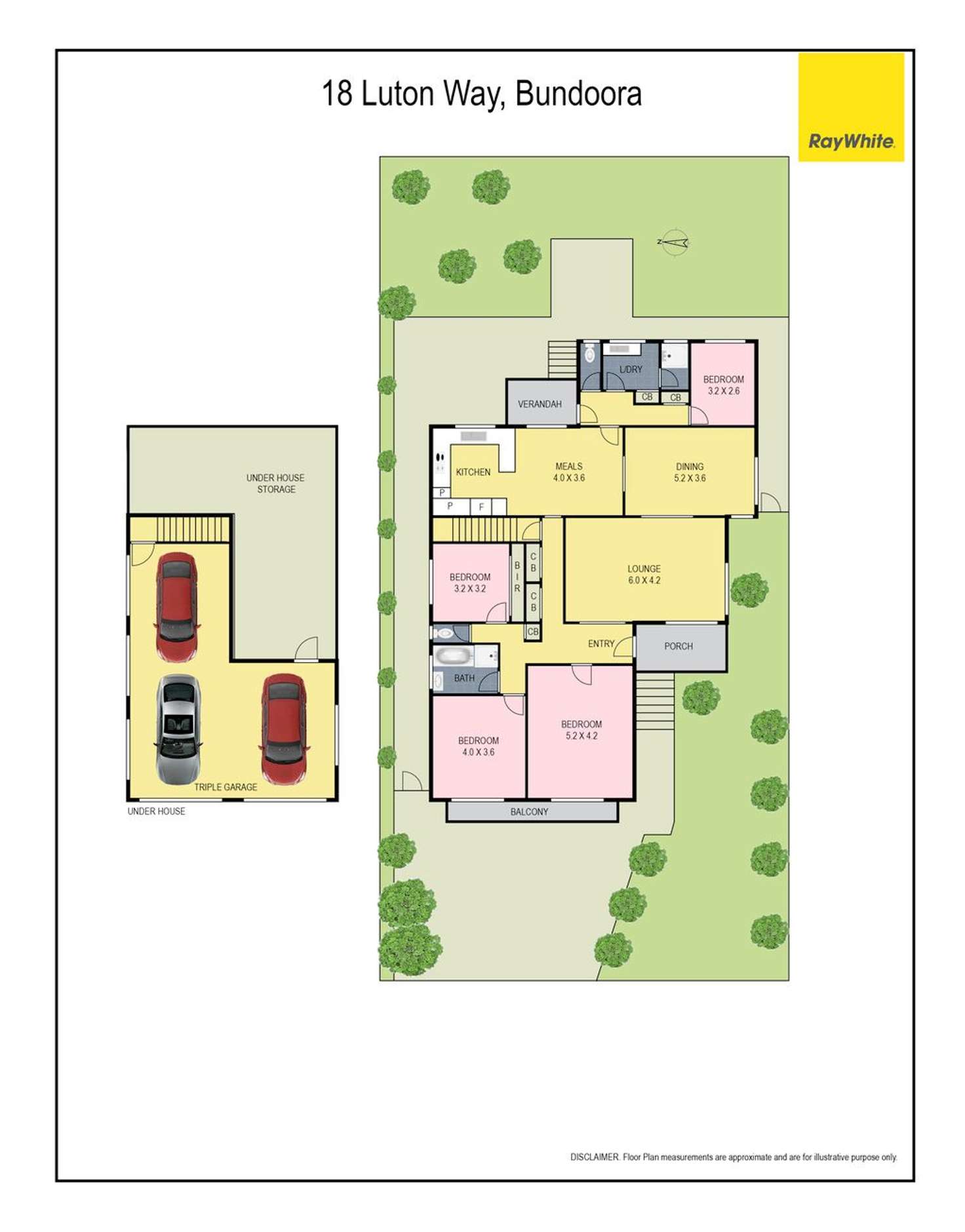 Floorplan of Homely house listing, 18 Luton Way, Bundoora VIC 3083