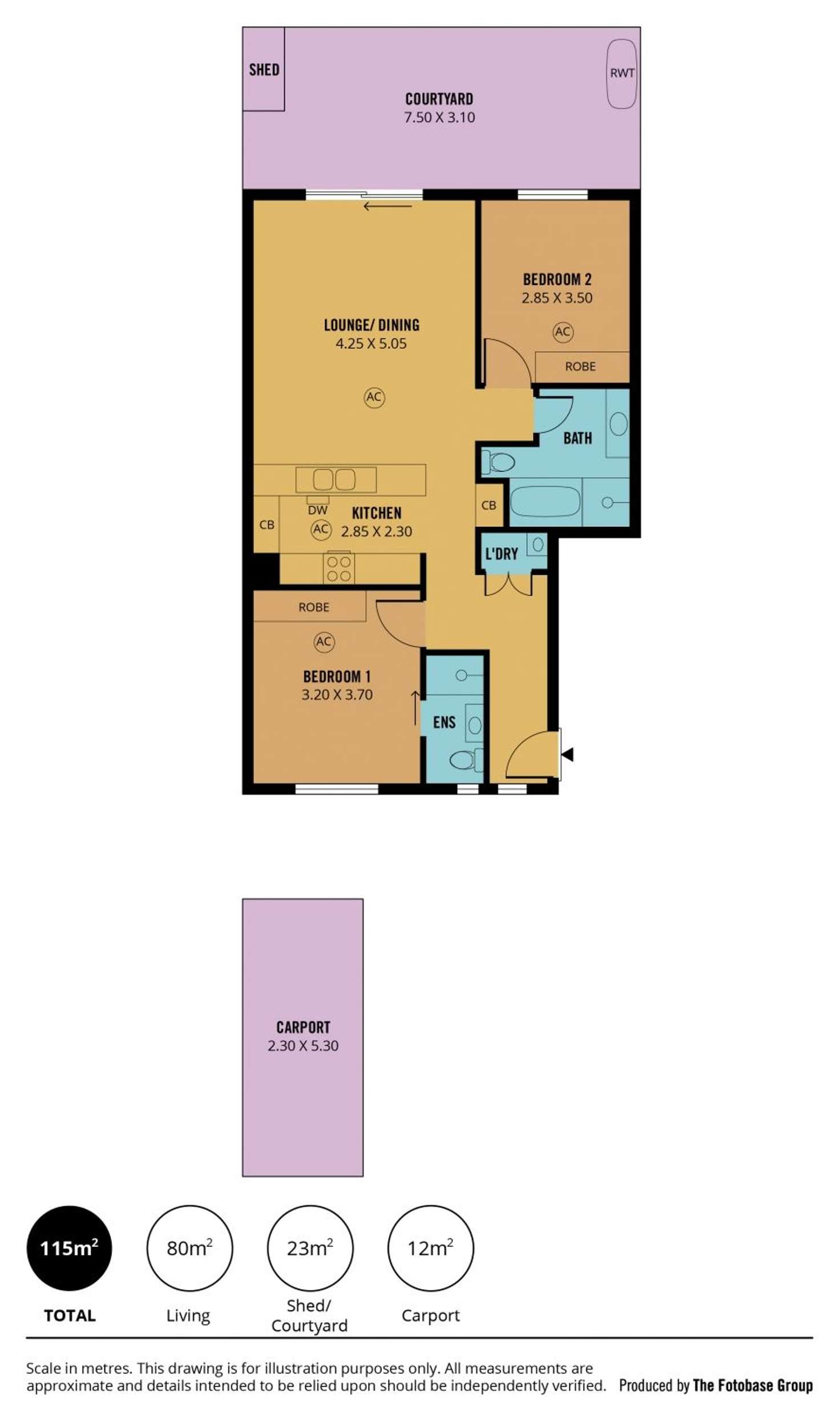 Floorplan of Homely apartment listing, 9/761 Port Road, Woodville SA 5011