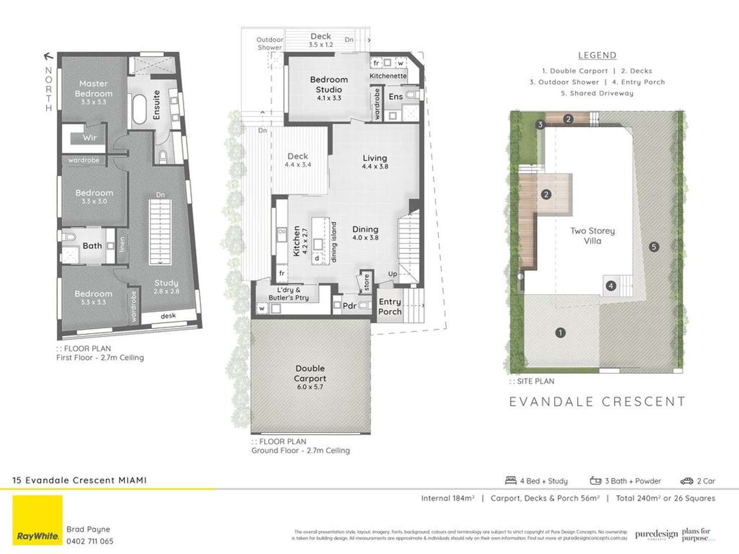 Floorplan of Homely house listing, 15a Evandale Crescent, Miami QLD 4220