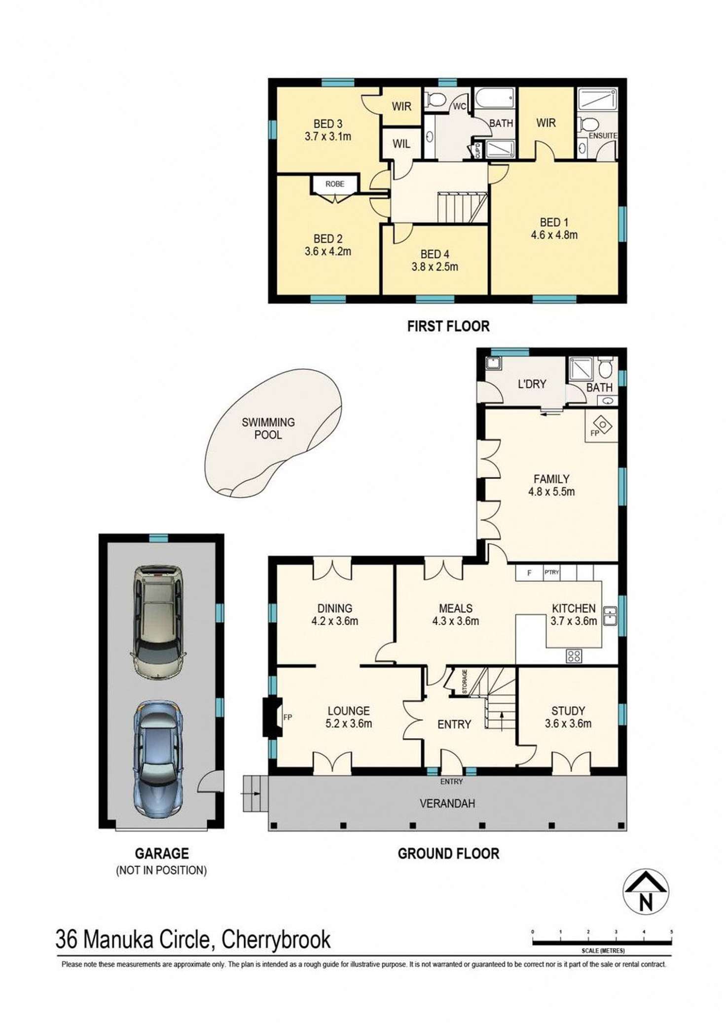 Floorplan of Homely house listing, 36 Manuka Circle, Cherrybrook NSW 2126