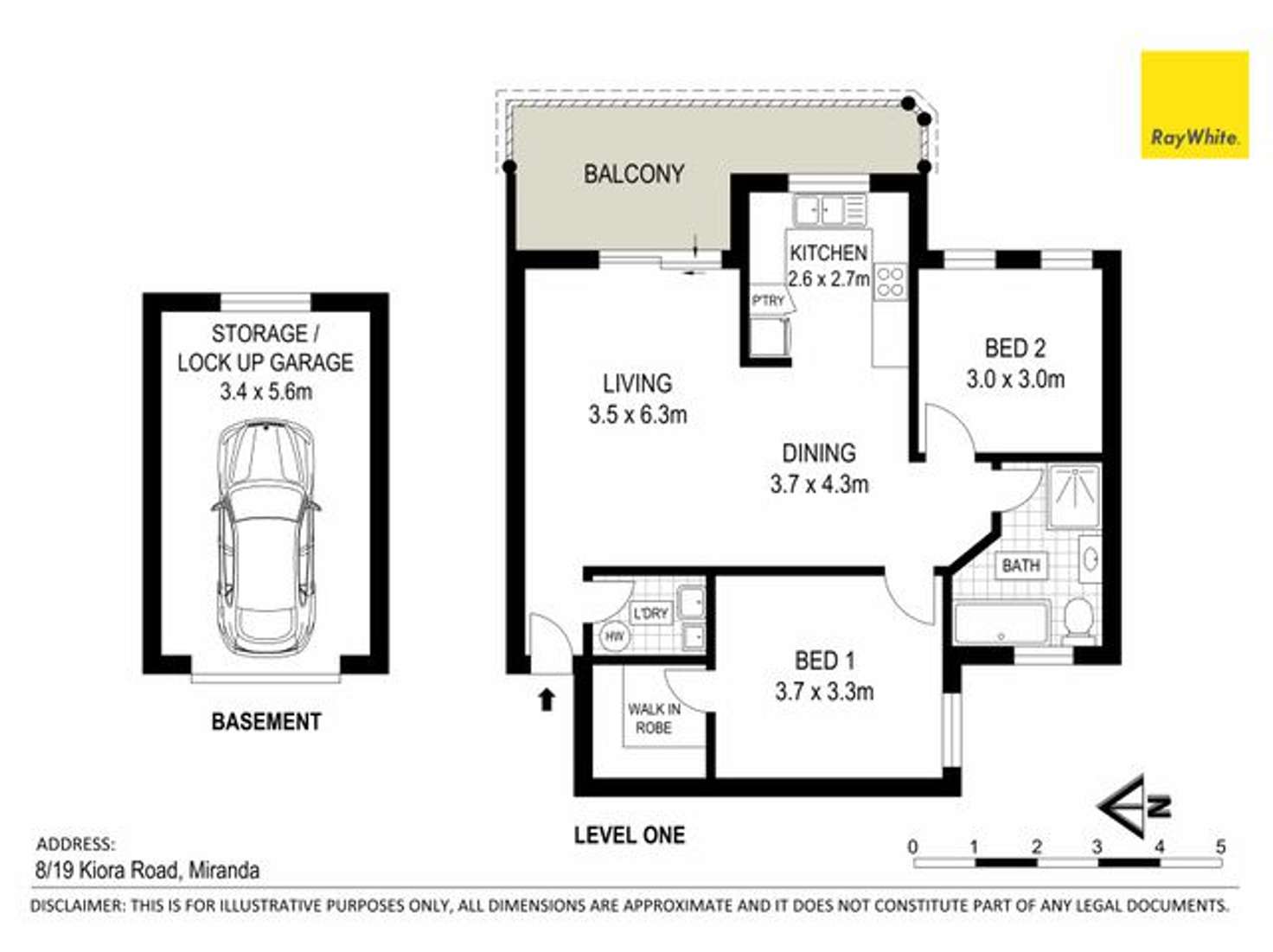 Floorplan of Homely apartment listing, 8/19-21 Kiora Road, Miranda NSW 2228