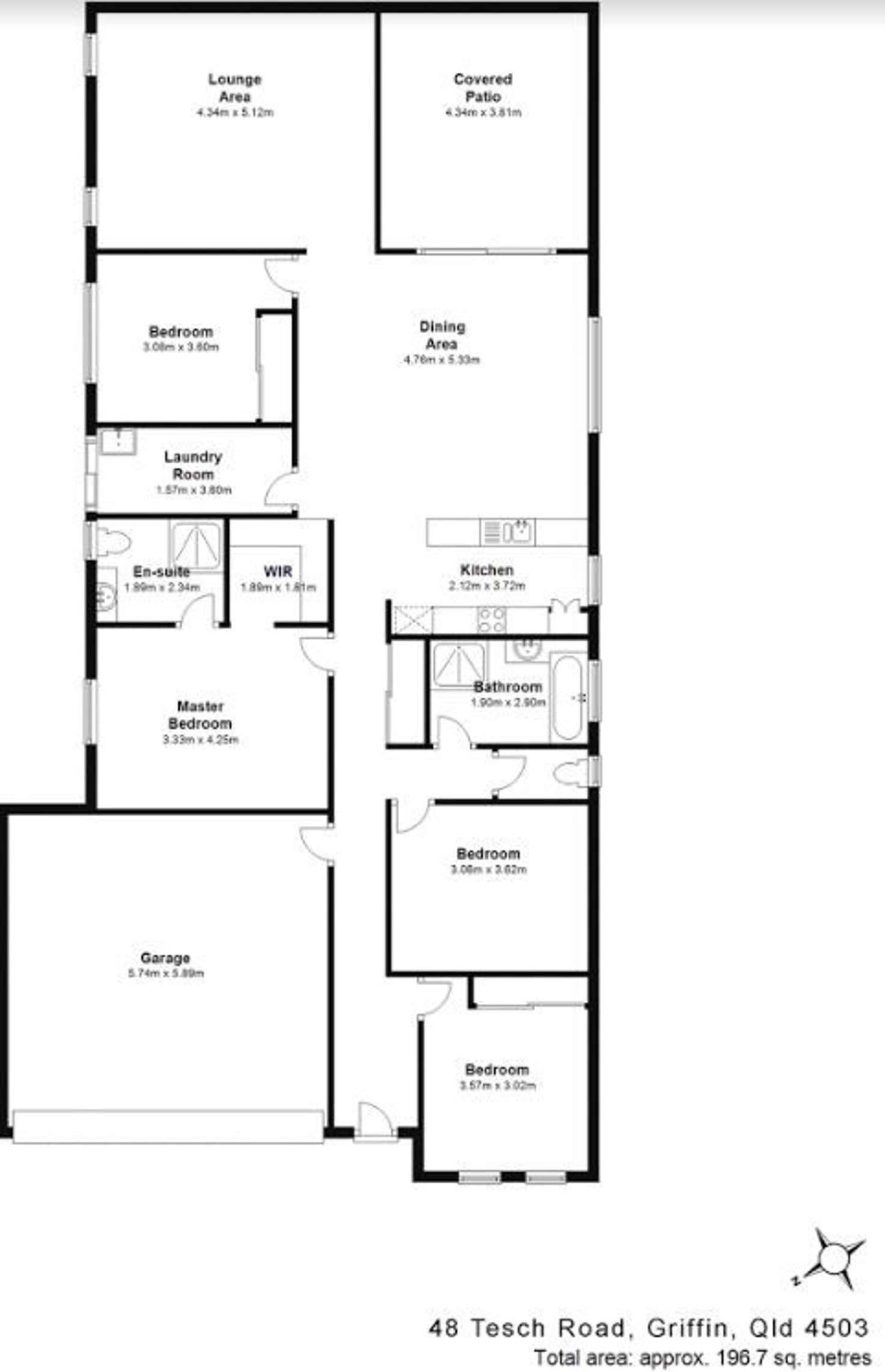 Floorplan of Homely house listing, 48 Tesch Road, Griffin QLD 4503