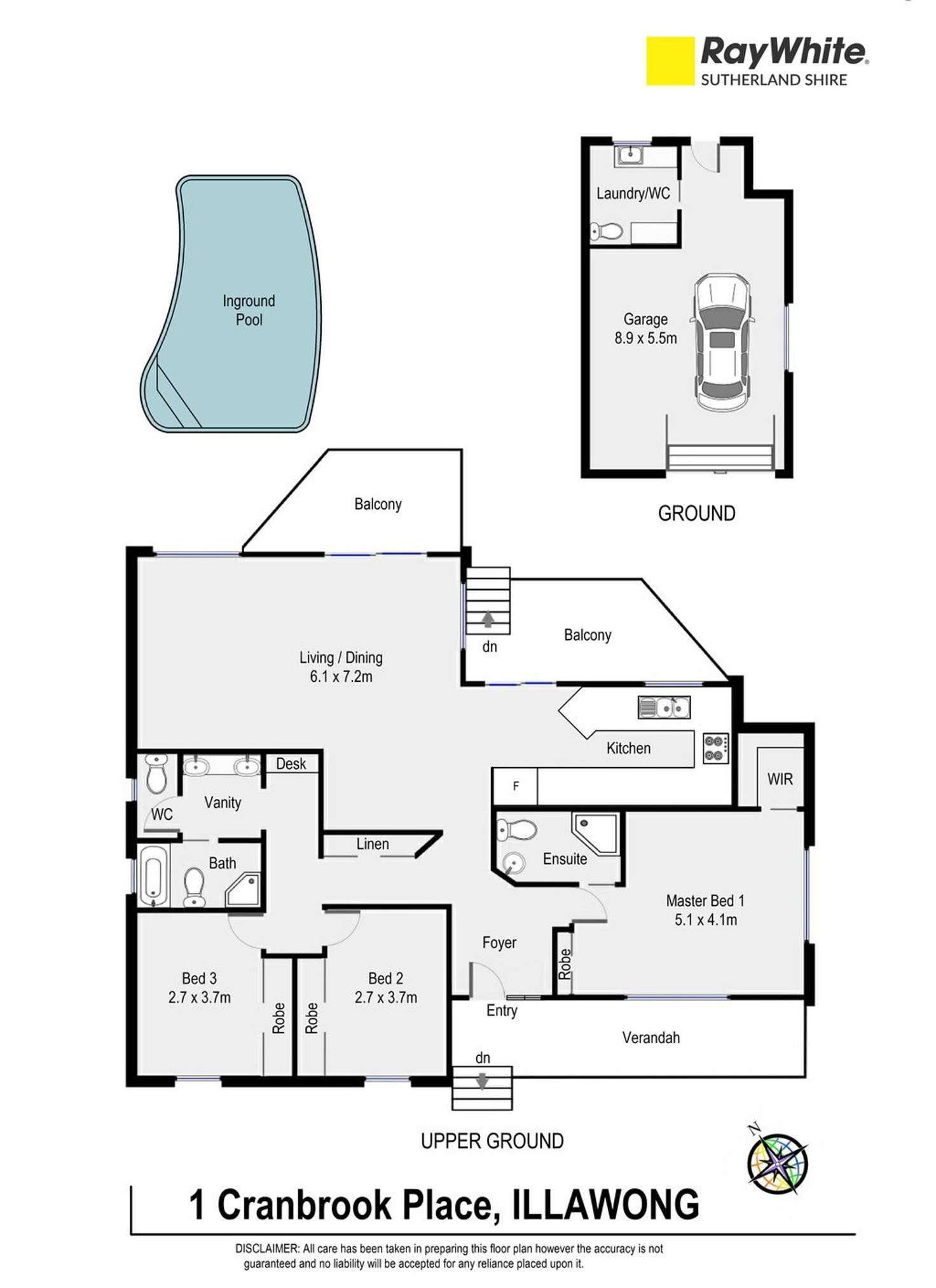 Floorplan of Homely house listing, 1 Cranbrook Place, Illawong NSW 2234