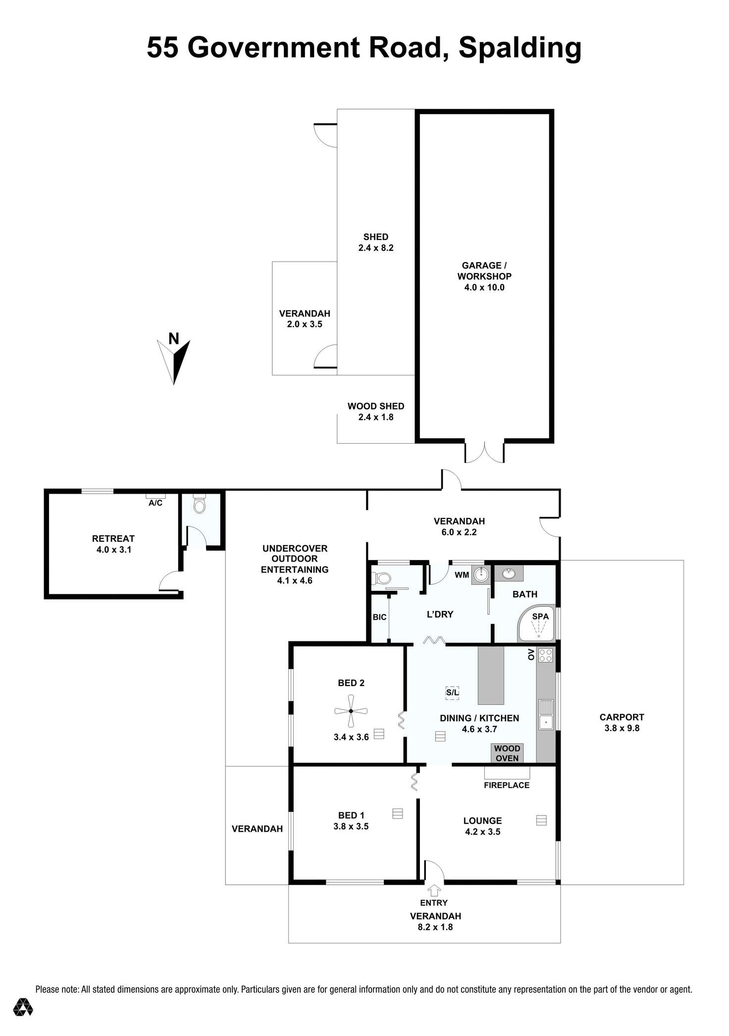 Floorplan of Homely house listing, 55 Government Road, Spalding SA 5454