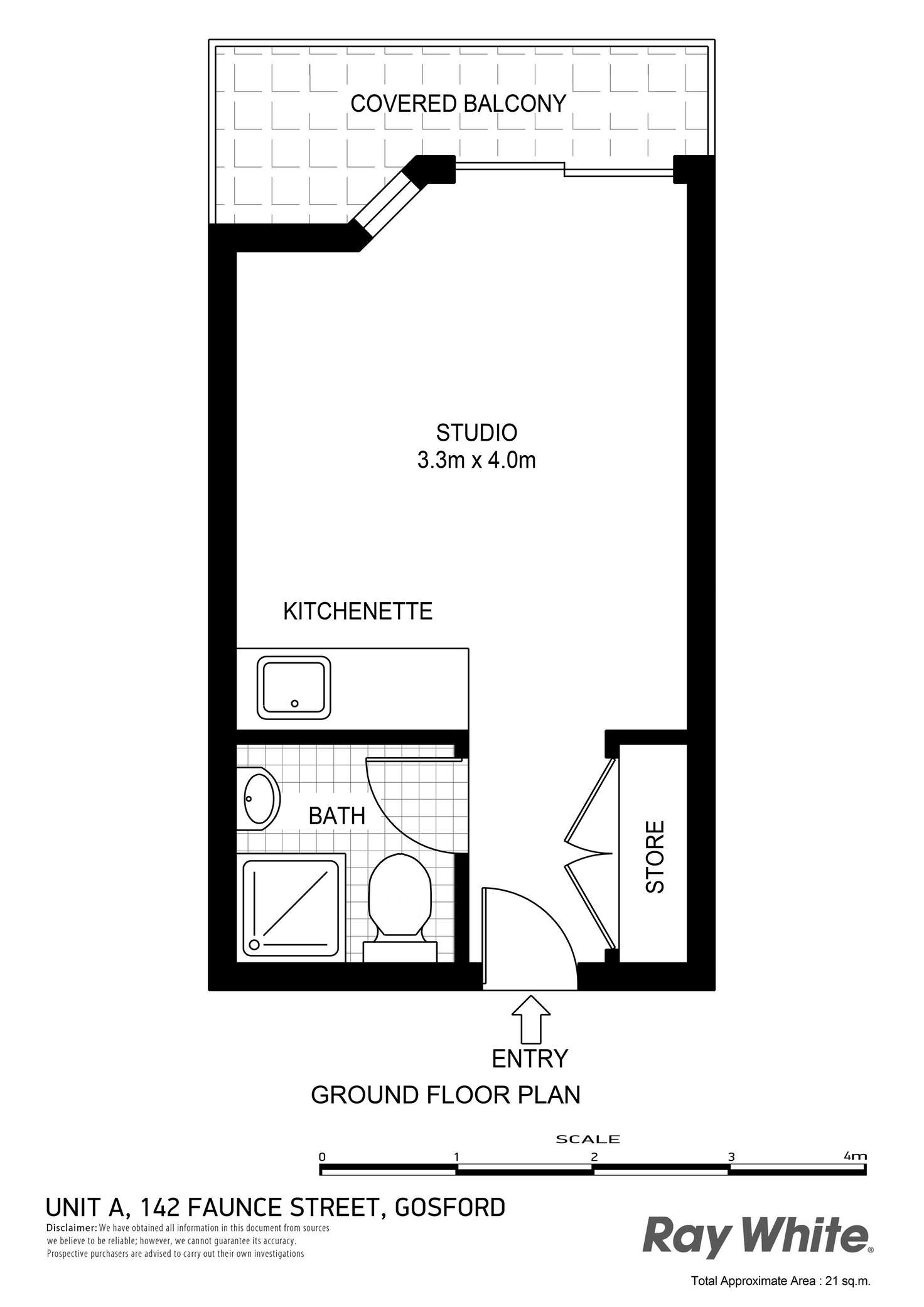 Floorplan of Homely unit listing, 10/142 Faunce Street, Gosford NSW 2250