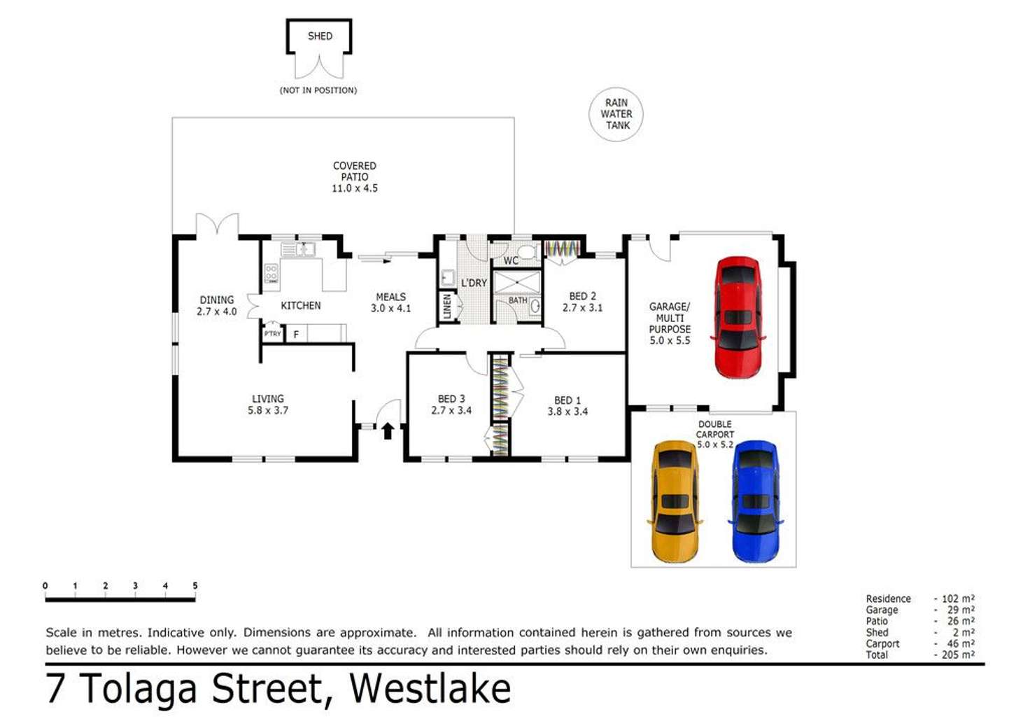 Floorplan of Homely house listing, 7 Tolaga Street, Westlake QLD 4074