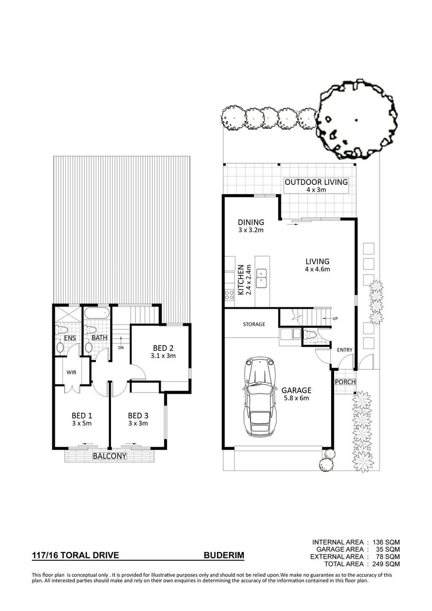 Floorplan of Homely unit listing, 117/16 Toral Drive, Buderim QLD 4556