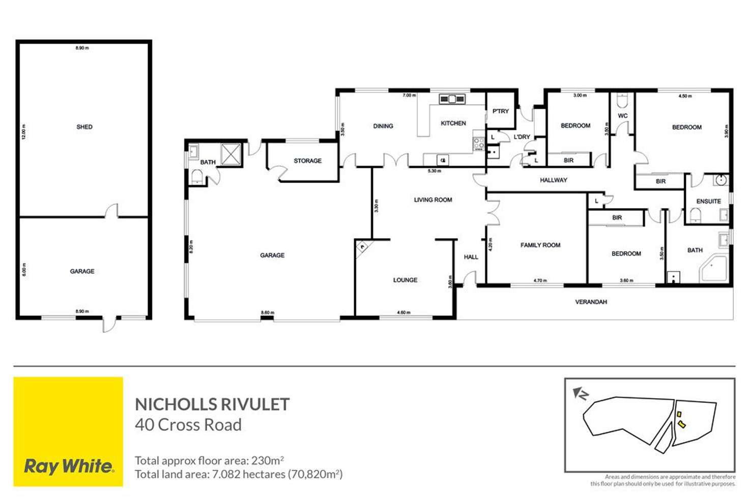 Floorplan of Homely house listing, 40 Cross Road, Nicholls Rivulet TAS 7112