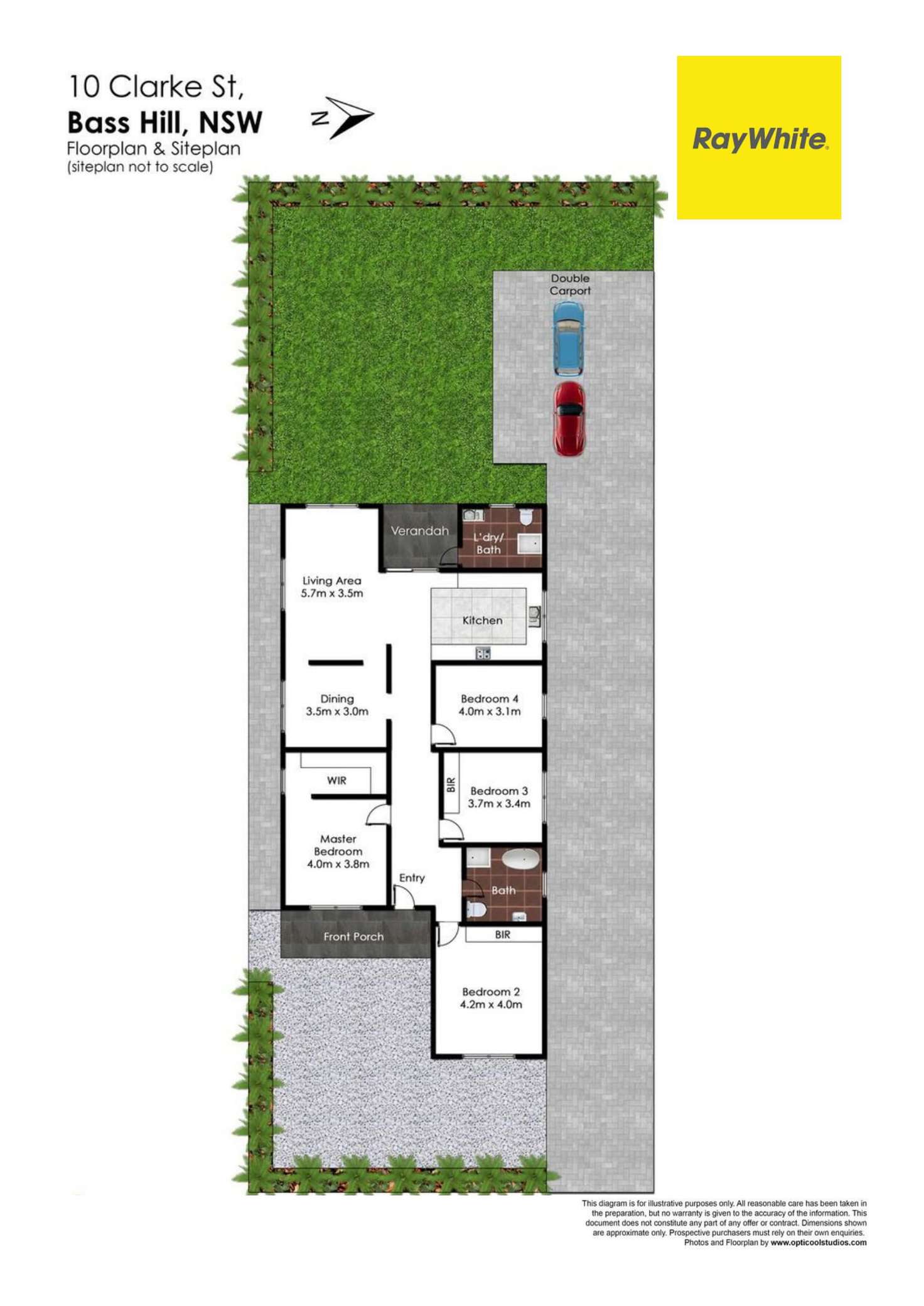 Floorplan of Homely house listing, 10 Clarke Street, Bass Hill NSW 2197