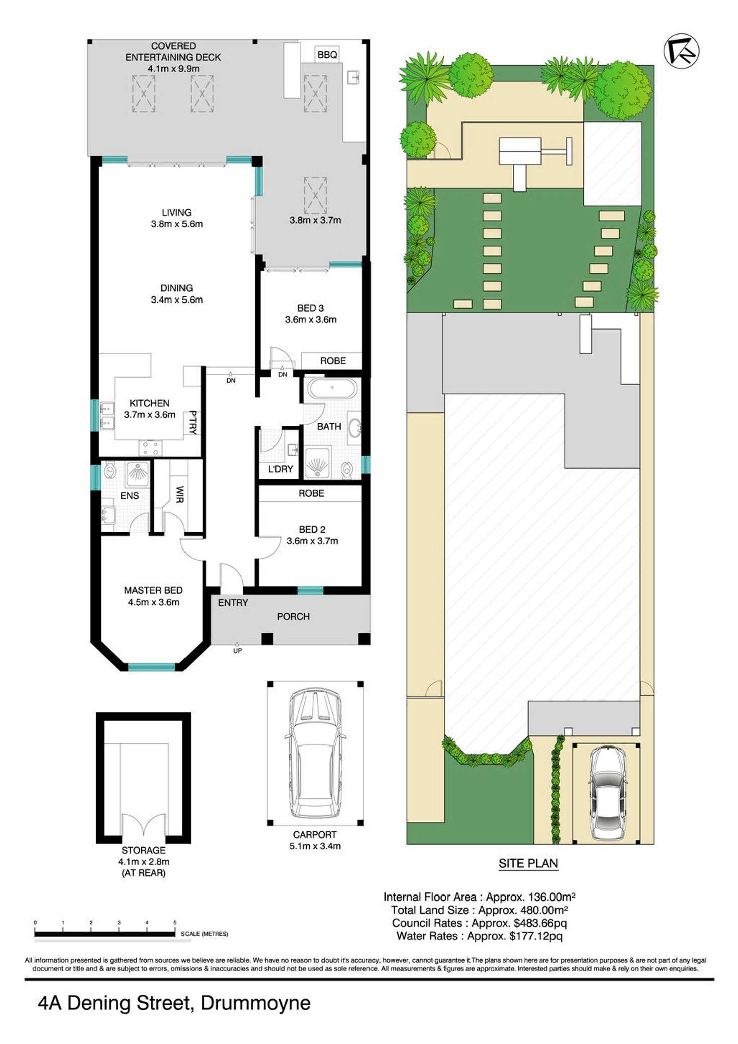 Floorplan of Homely house listing, 4A Dening Street, Drummoyne NSW 2047