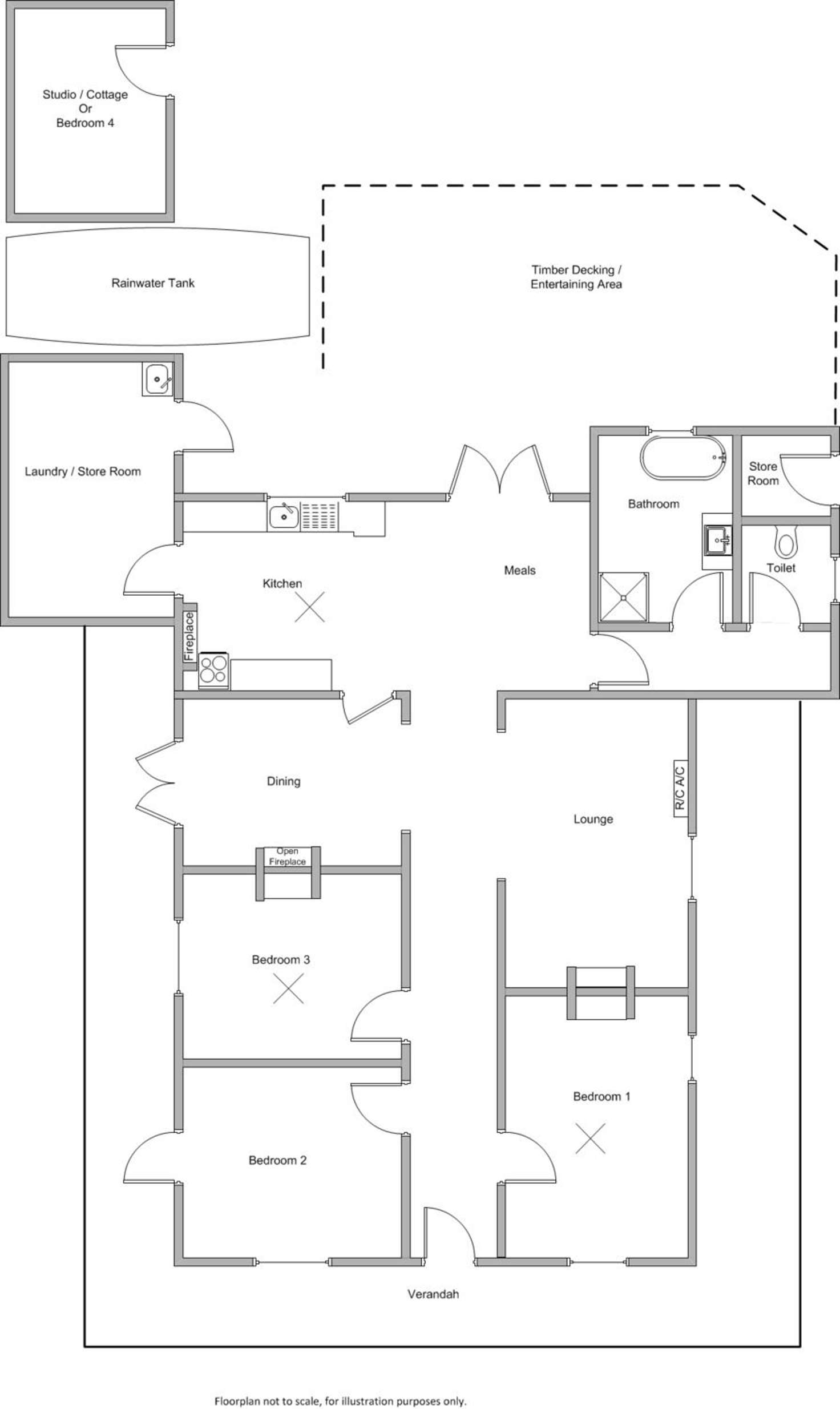 Floorplan of Homely house listing, 14 Brentwood Road, Warooka SA 5577