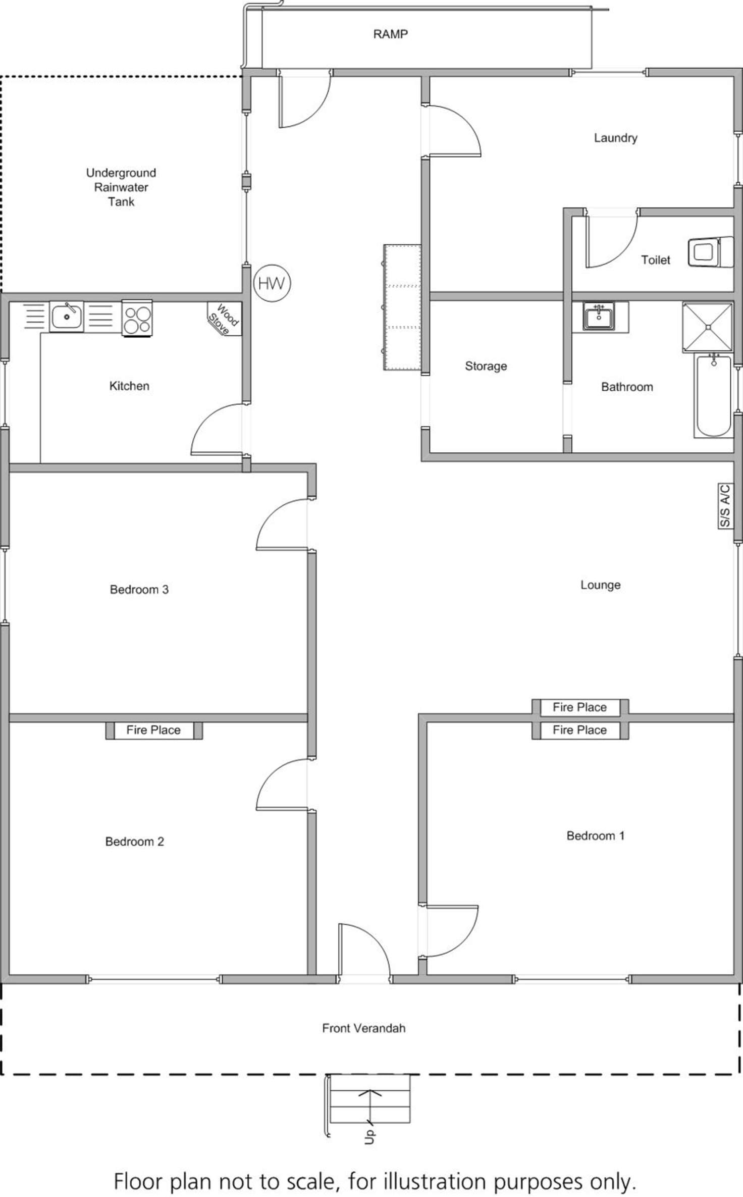 Floorplan of Homely house listing, 15 Mary Street, Edithburgh SA 5583