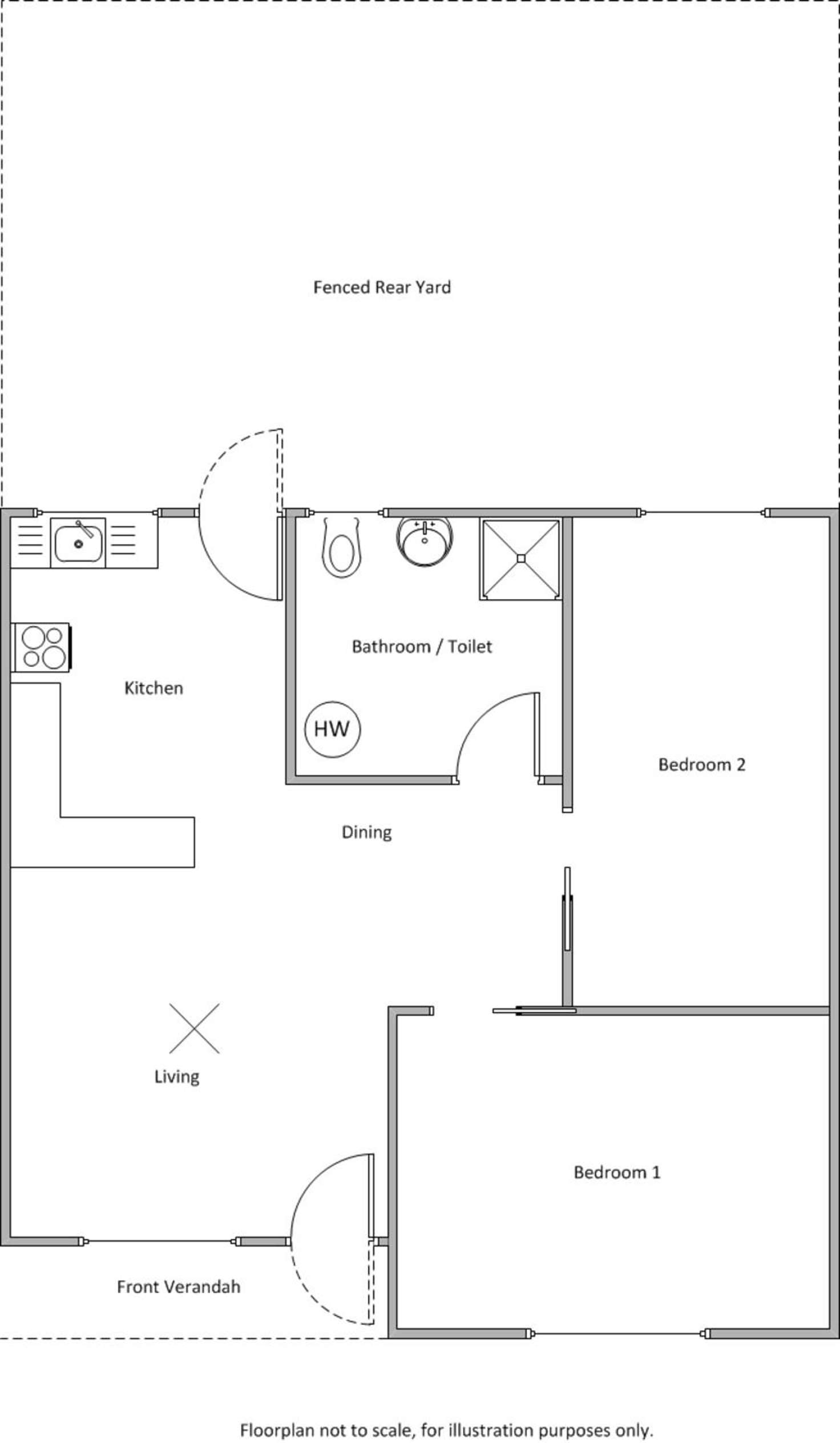Floorplan of Homely unit listing, 7/2 Henry Street, Edithburgh SA 5583