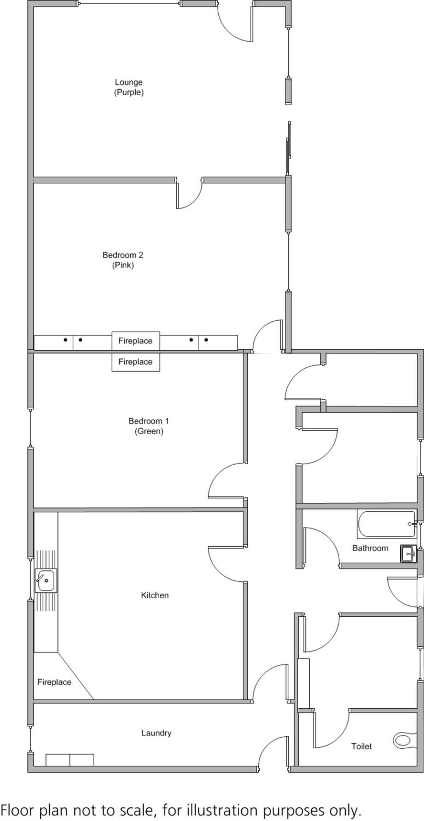 Floorplan of Homely house listing, 34 Blanche Street, Edithburgh SA 5583