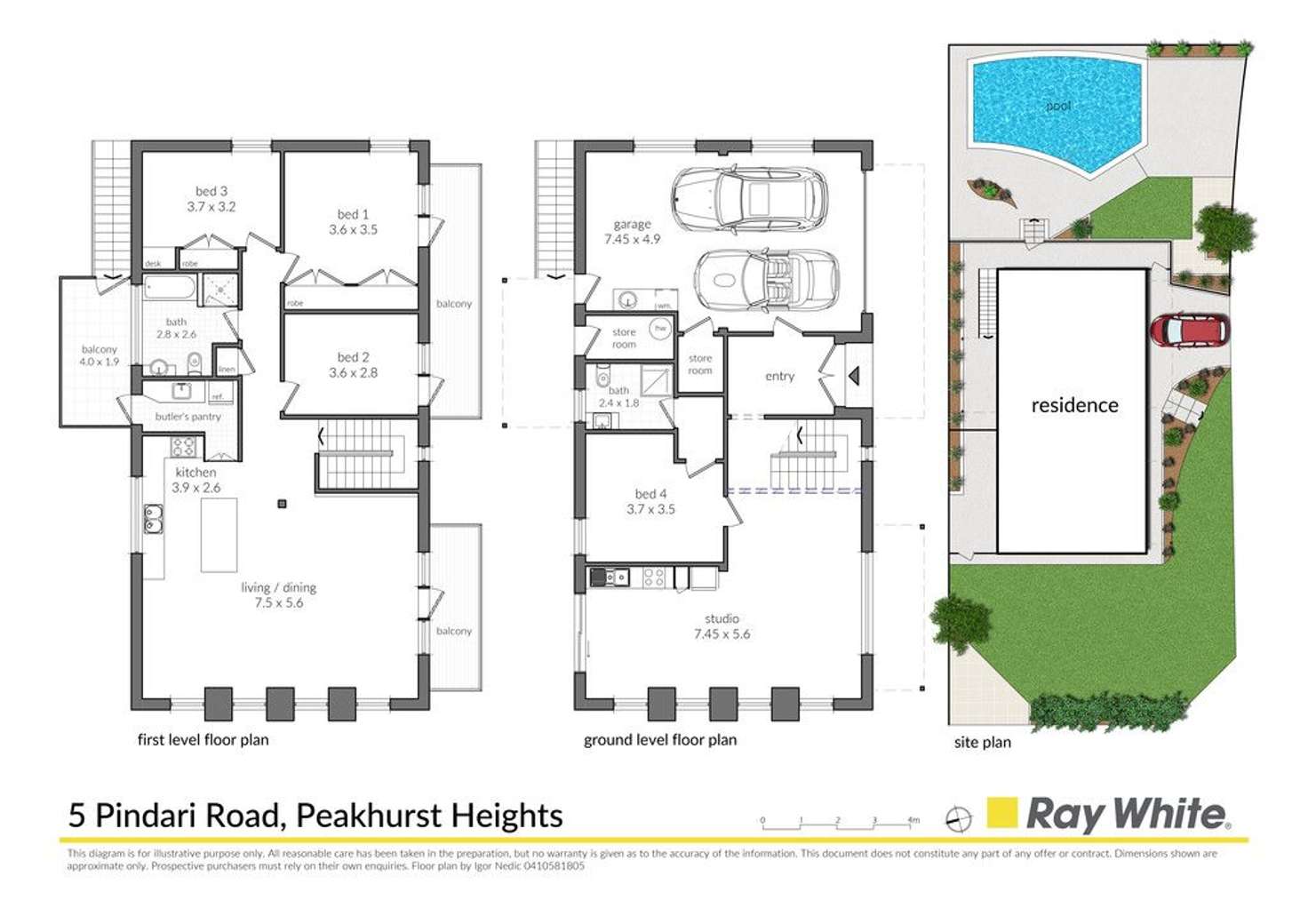 Floorplan of Homely house listing, 5 Pindari Road, Peakhurst Heights NSW 2210