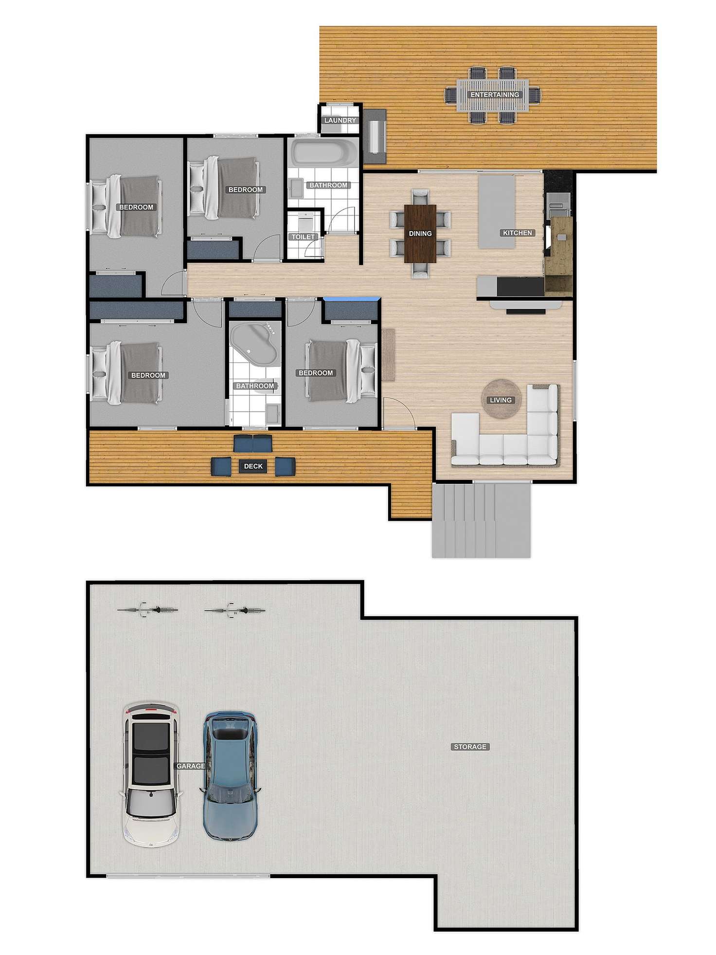 Floorplan of Homely house listing, 53 Roseglen Street, Greenslopes QLD 4120