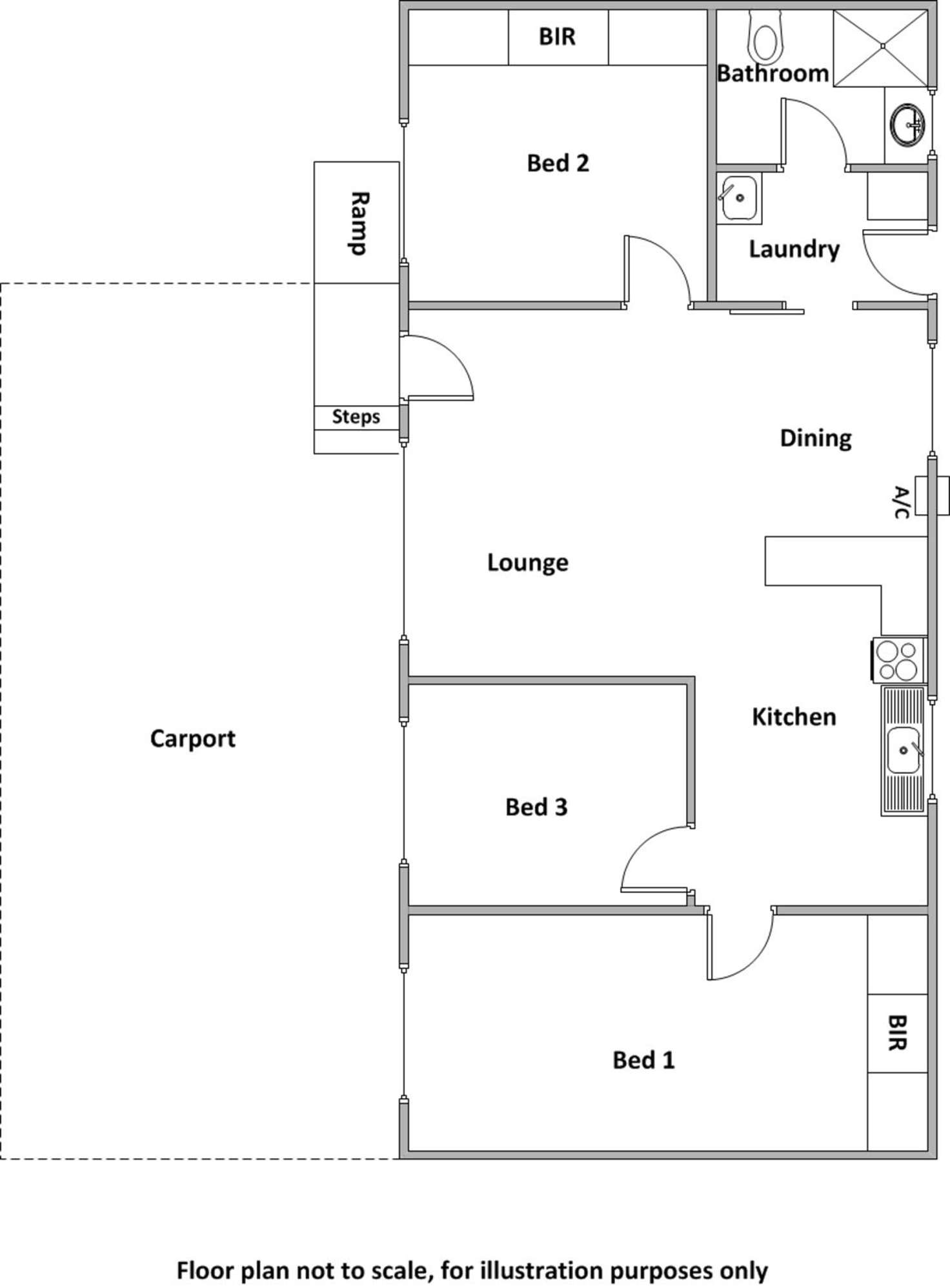 Floorplan of Homely house listing, 33 Eighth Street, Minlaton SA 5575