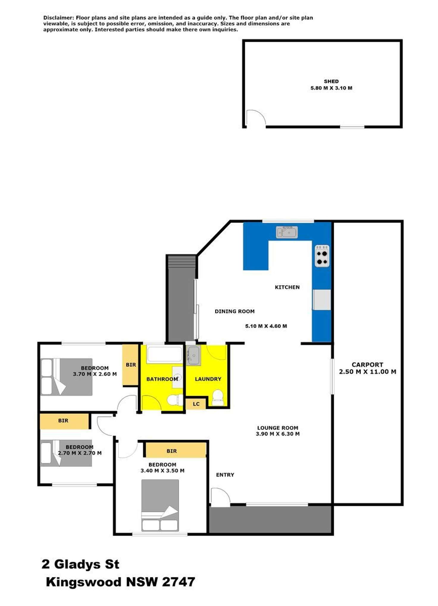 Floorplan of Homely house listing, 2 Gladys Street, Kingswood NSW 2747