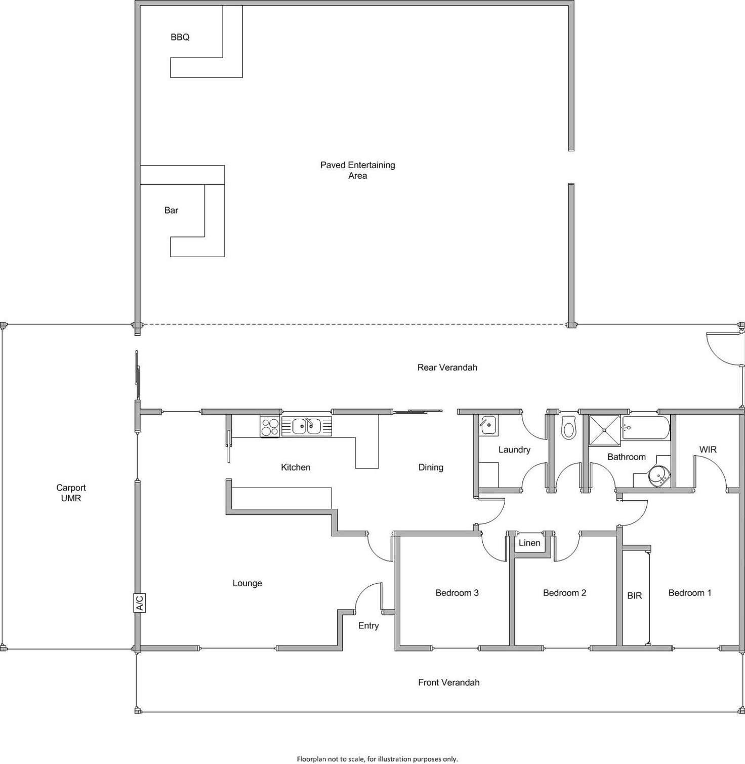 Floorplan of Homely house listing, 3 Park Terrace North, Edithburgh SA 5583