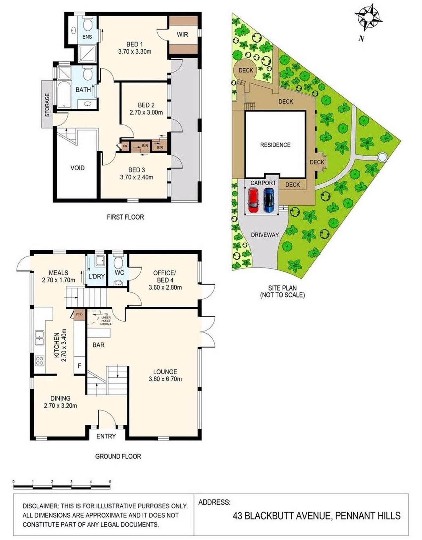 Floorplan of Homely house listing, 43 Blackbutt Avenue, Pennant Hills NSW 2120
