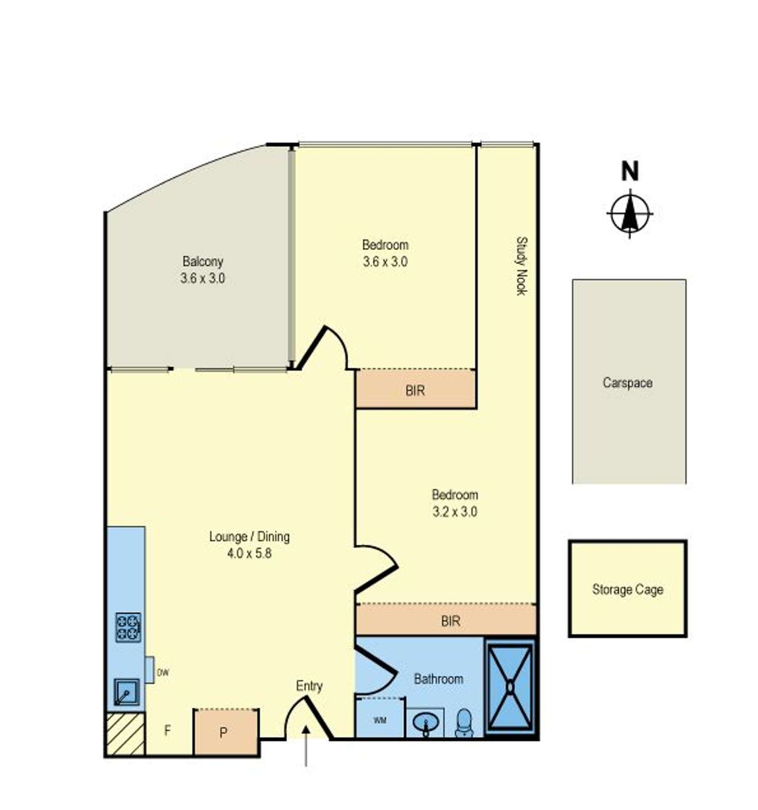 Floorplan of Homely apartment listing, 108/6 Station Street, Moorabbin VIC 3189