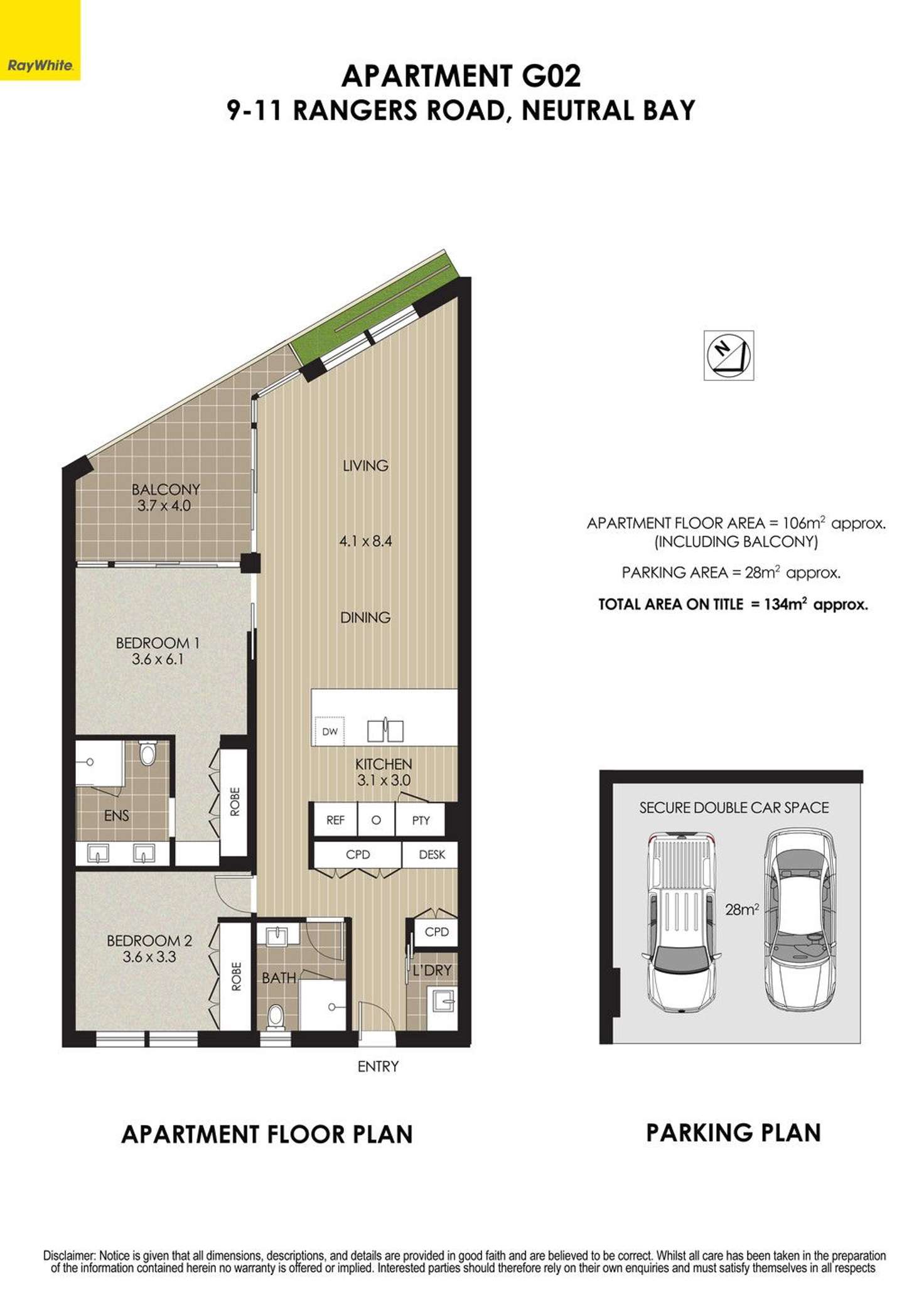 Floorplan of Homely apartment listing, G02/9-11 Rangers Road, Neutral Bay NSW 2089