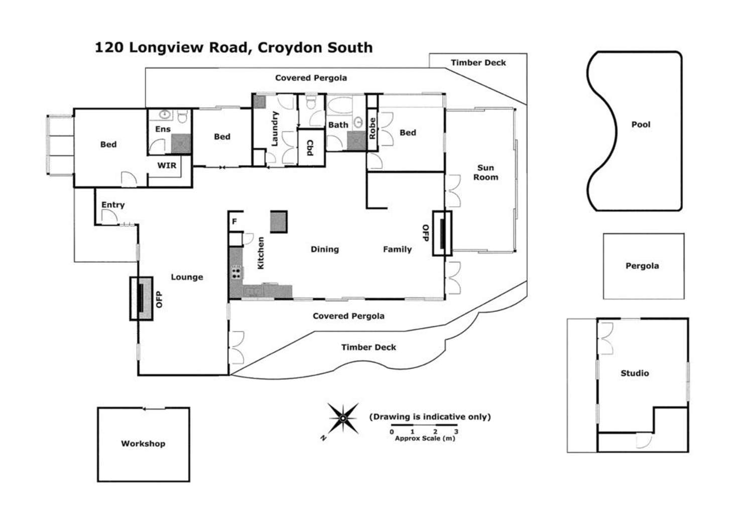 Floorplan of Homely house listing, 120 Long View Road, Croydon South VIC 3136