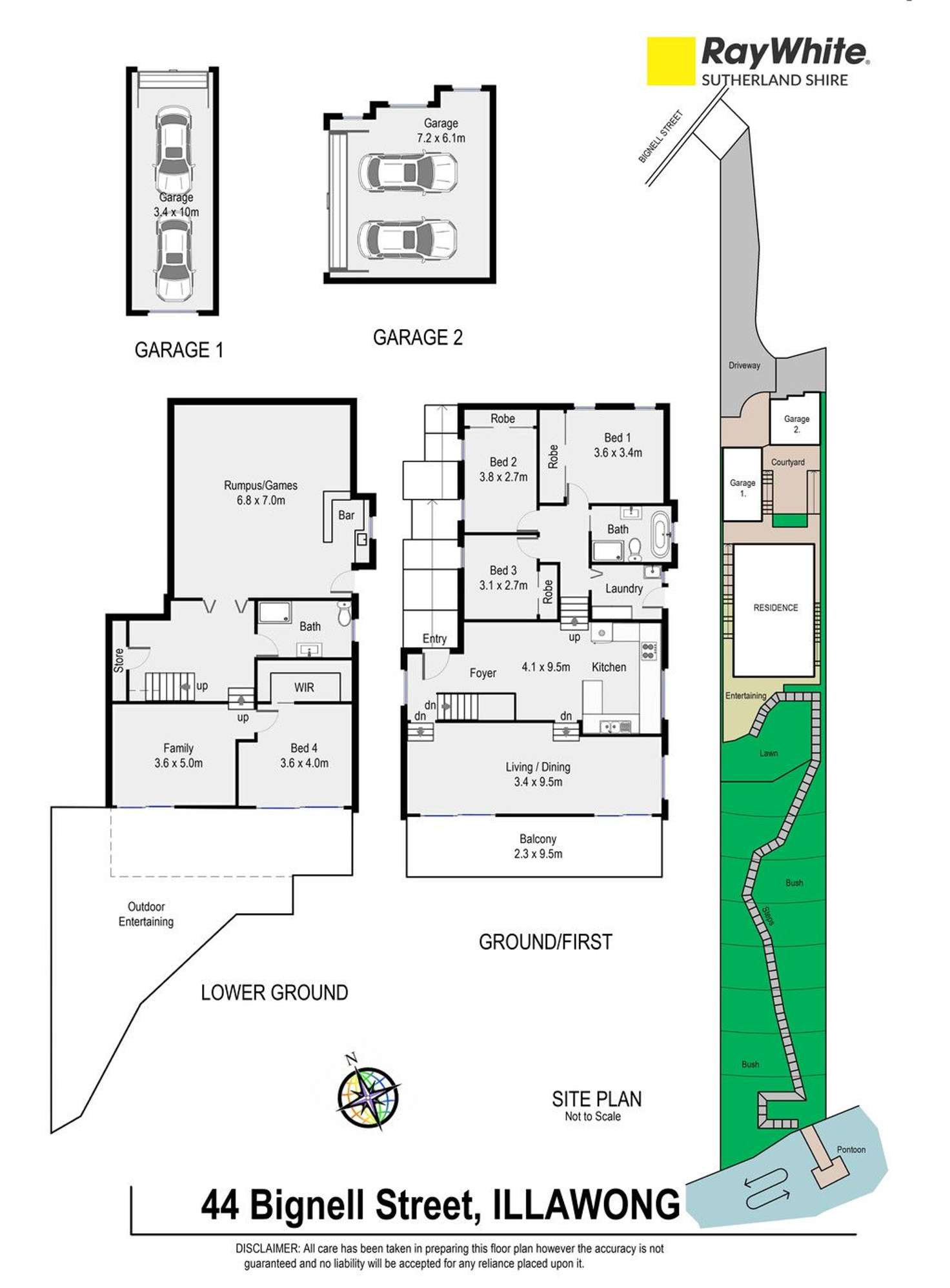 Floorplan of Homely house listing, 44 Bignell Street, Illawong NSW 2234