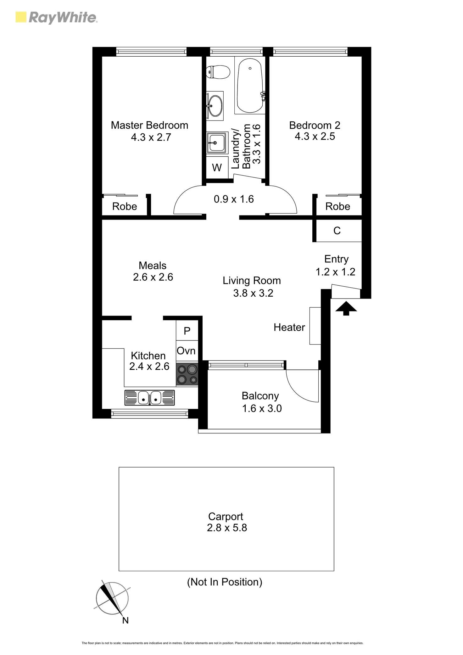 Floorplan of Homely unit listing, 23/402 Nepean Highway, Frankston VIC 3199