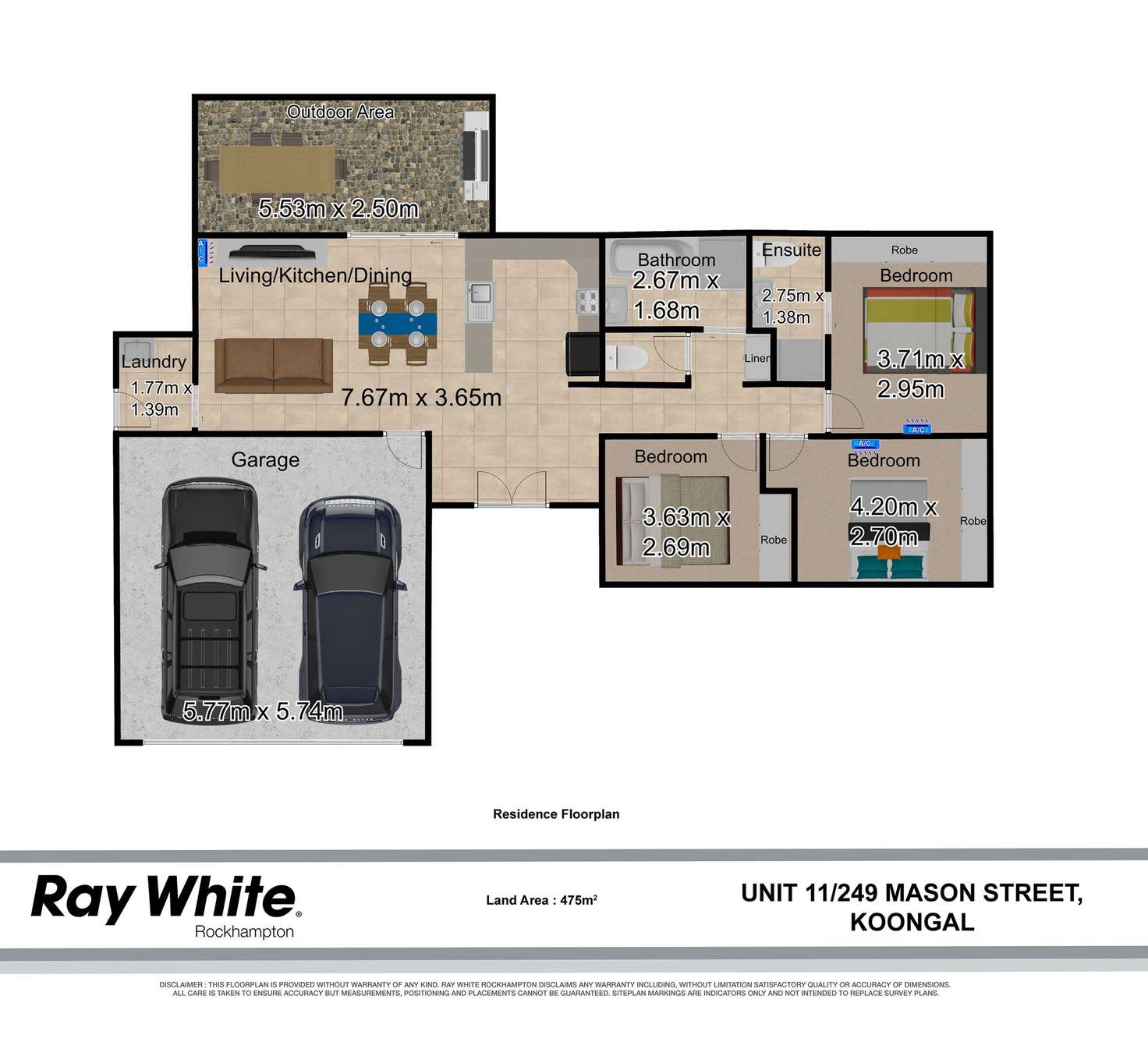 Floorplan of Homely house listing, 11/249 Mason Street, Koongal QLD 4701