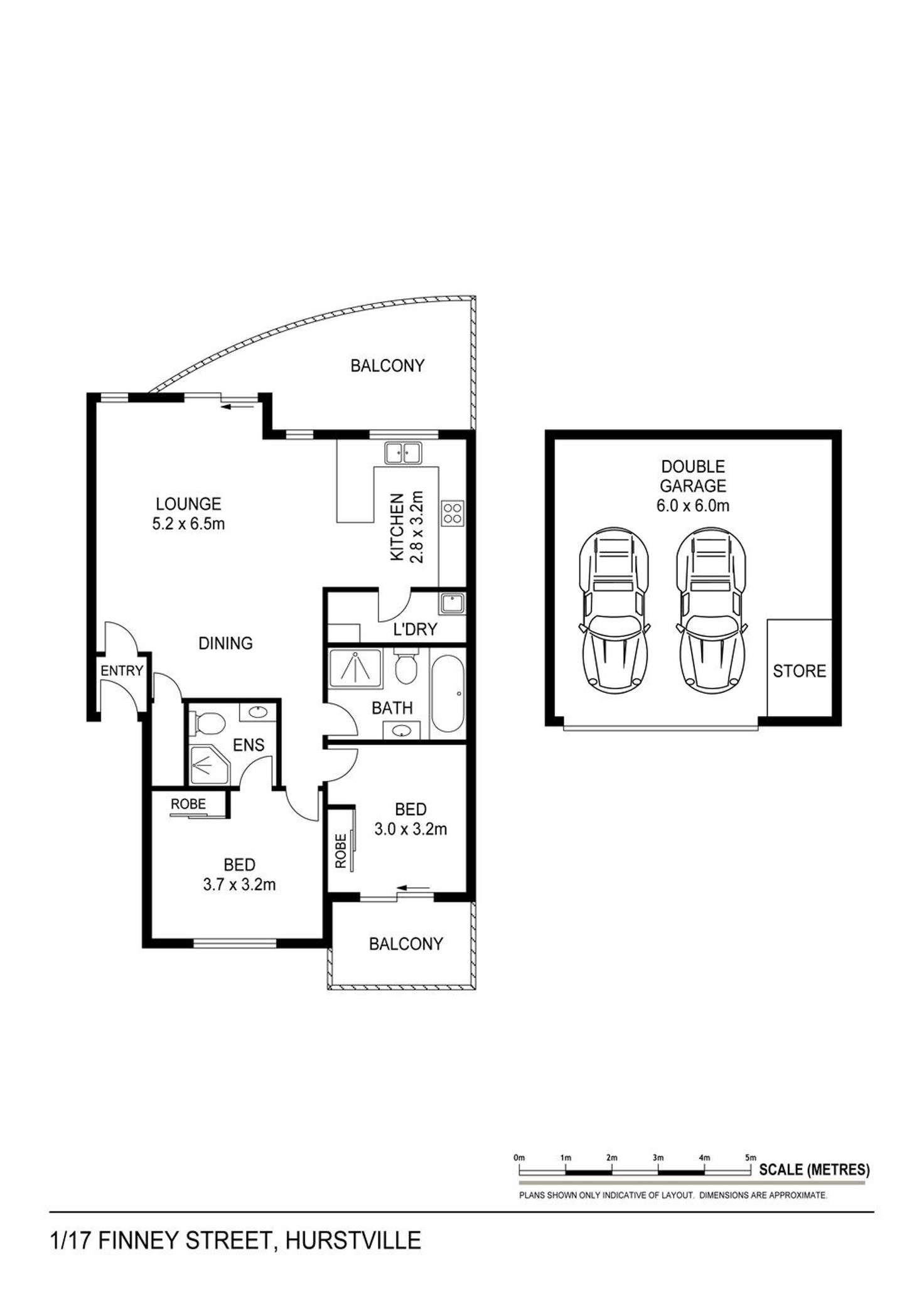 Floorplan of Homely apartment listing, 17/1 Finney Street, Hurstville NSW 2220