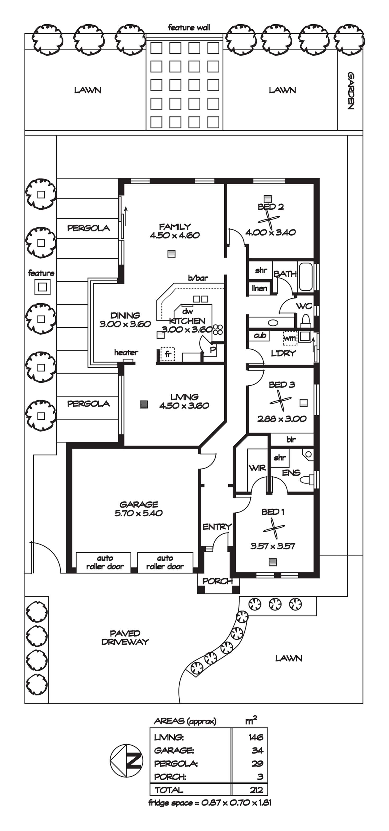 Floorplan of Homely house listing, 108 Navigator Drive, Northgate SA 5085