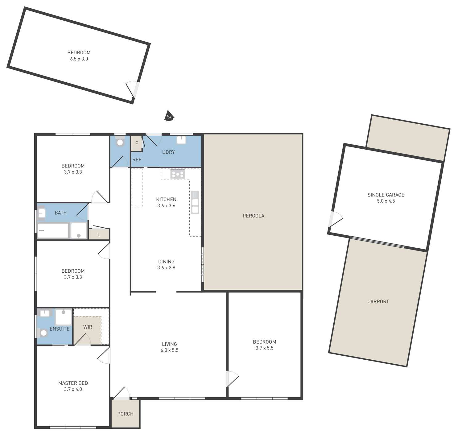 Floorplan of Homely house listing, 5 Intervale Drive, Wyndham Vale VIC 3024