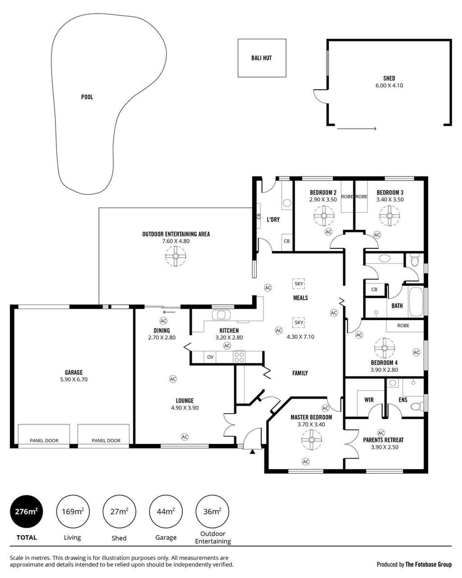 Floorplan of Homely house listing, 1 Brookside Walk, Aberfoyle Park SA 5159