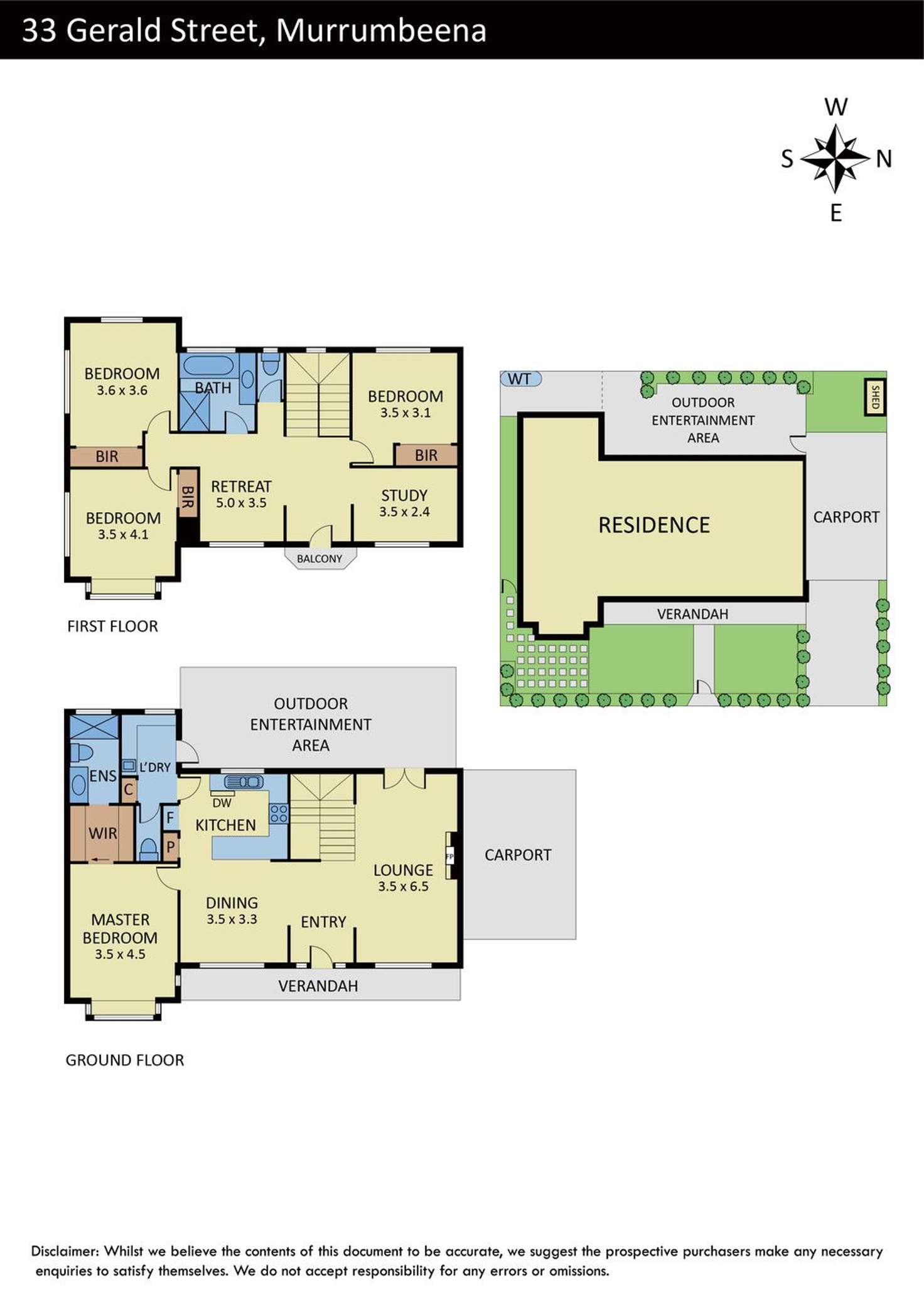 Floorplan of Homely house listing, 33 Gerald Street, Murrumbeena VIC 3163