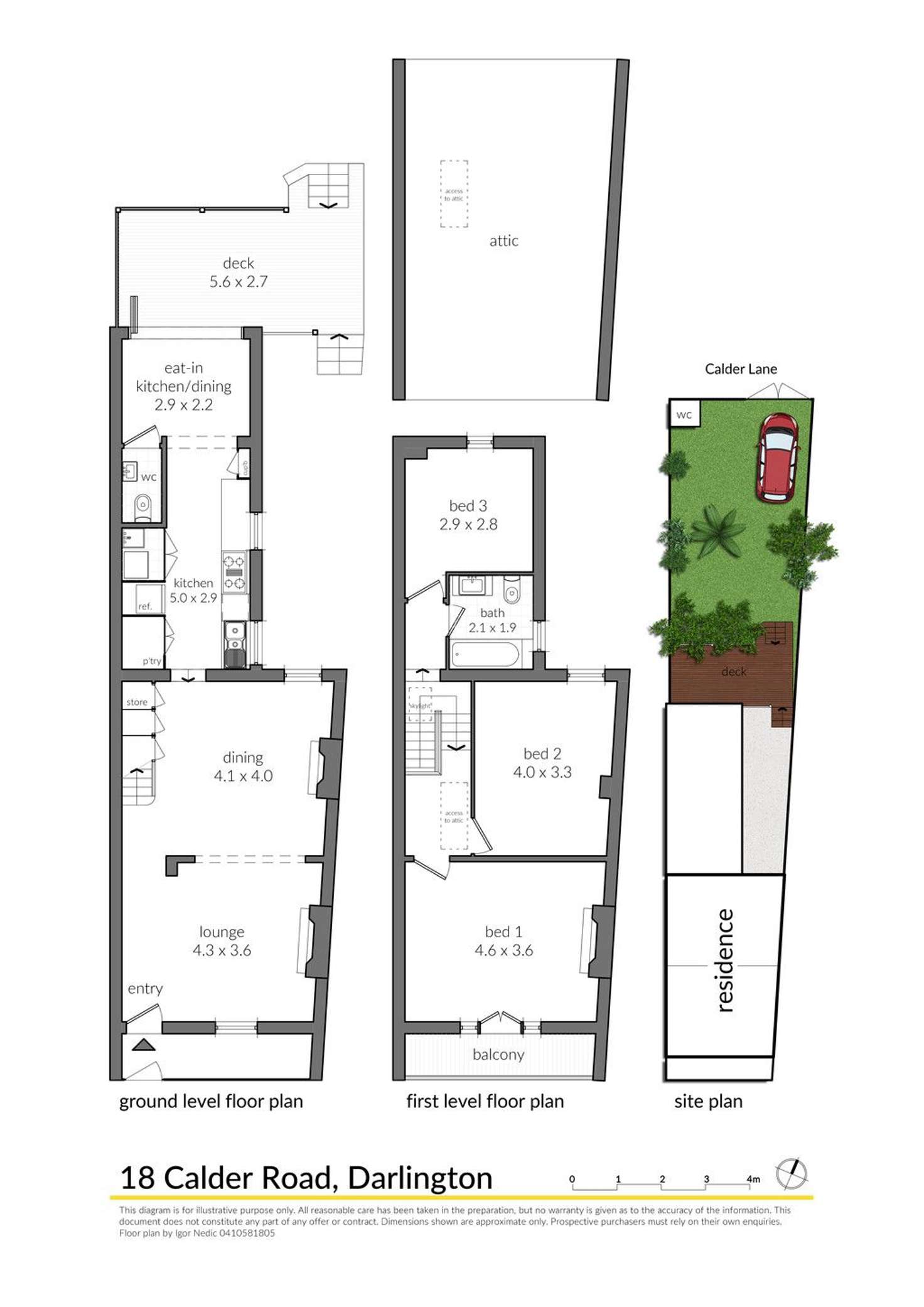 Floorplan of Homely house listing, 18 Calder Road, Darlington NSW 2008