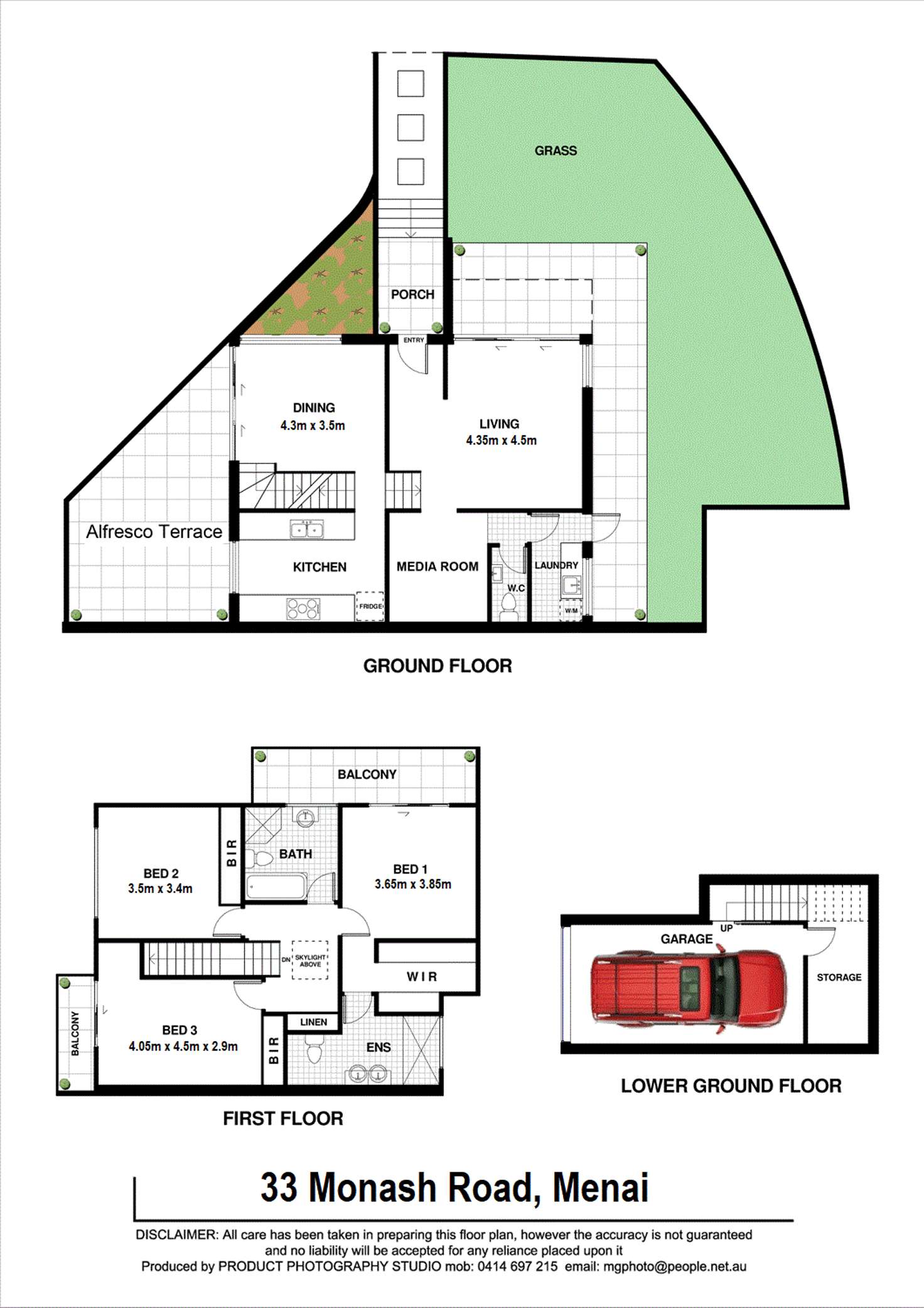 Floorplan of Homely house listing, 33 Monash Road, Menai NSW 2234