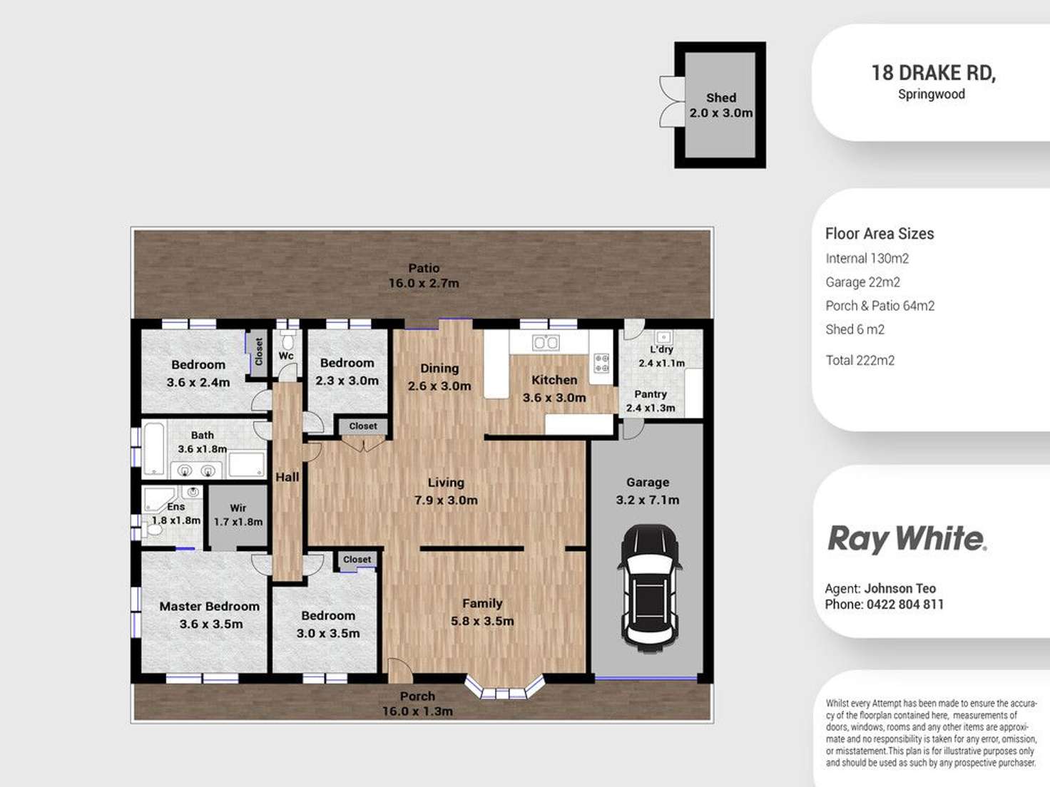 Floorplan of Homely house listing, 18 Drake Road, Springwood QLD 4127