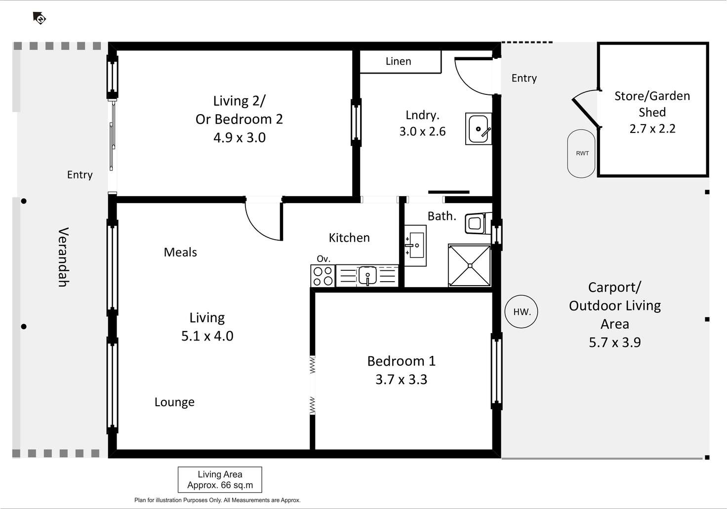 Floorplan of Homely house listing, 23 Queen Elizabeth Drive, Barmera SA 5345
