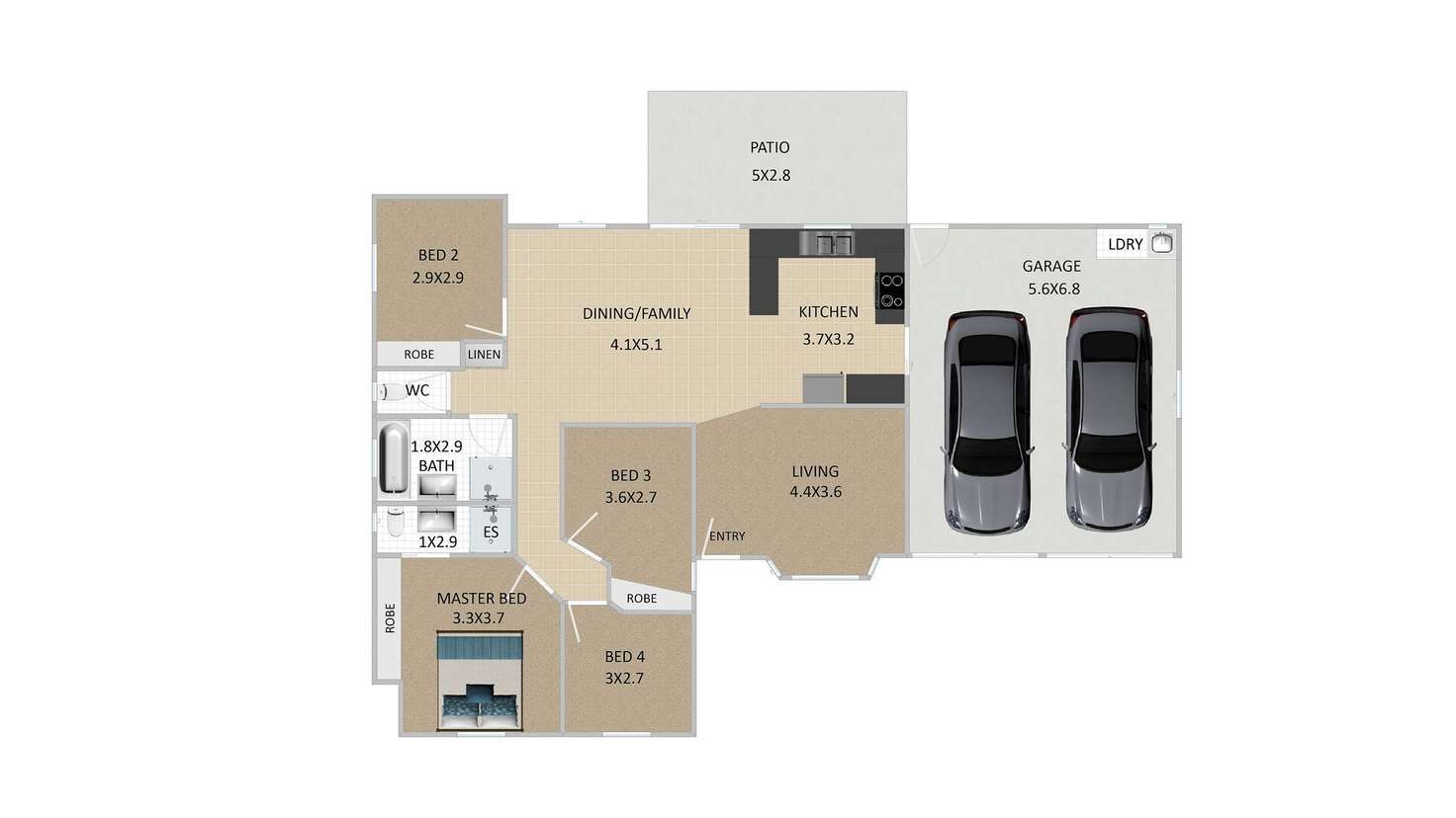 Floorplan of Homely house listing, 7 Jonker Court, Redbank QLD 4301