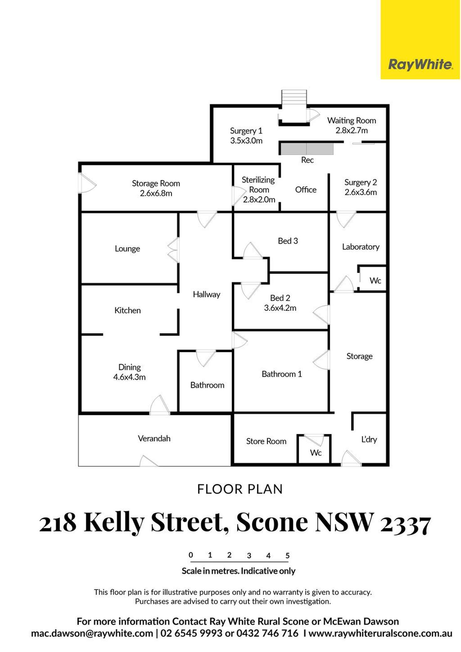 Floorplan of Homely house listing, 218 Kelly Street, Scone NSW 2337