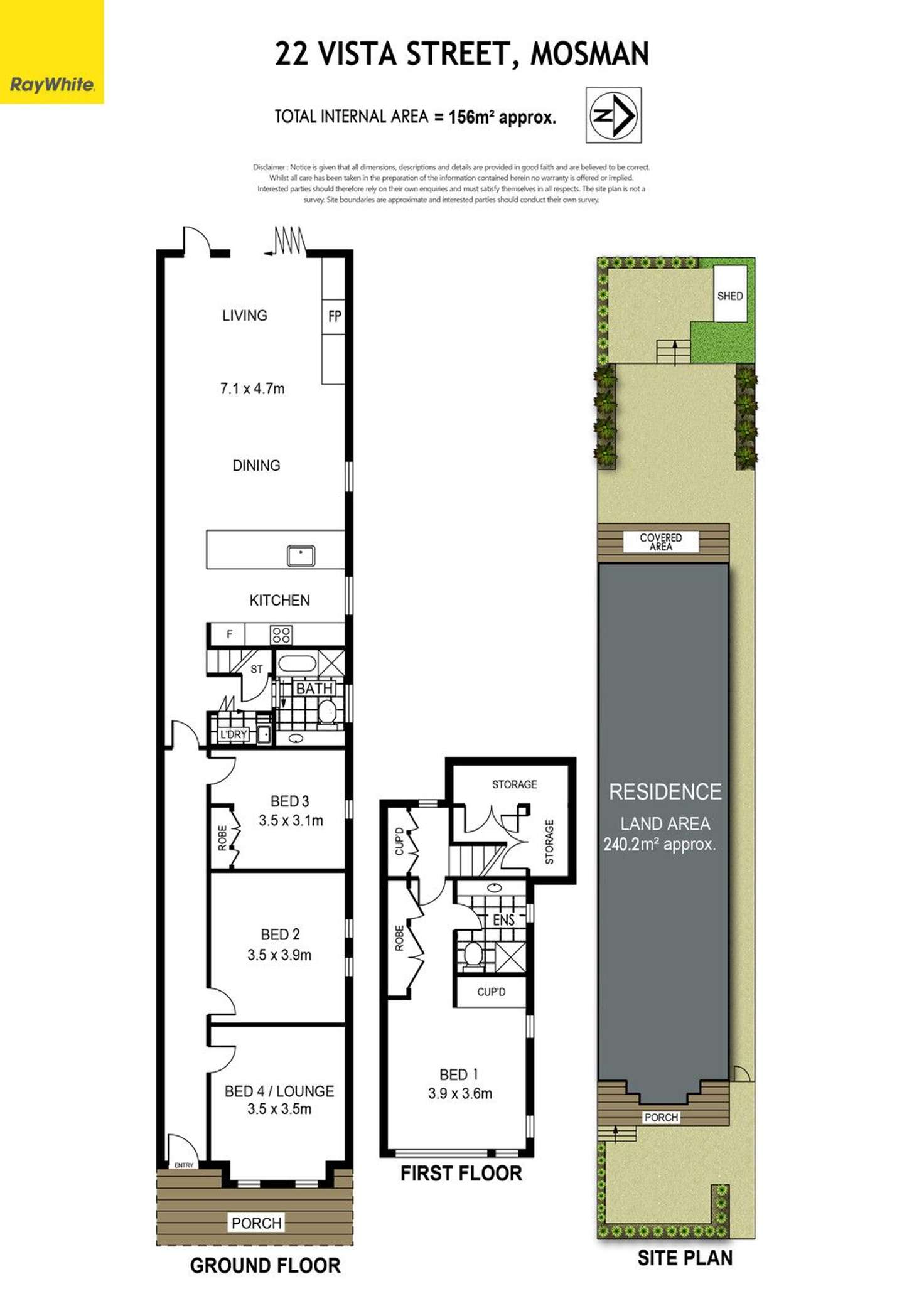 Floorplan of Homely house listing, 22 Vista Street, Mosman NSW 2088