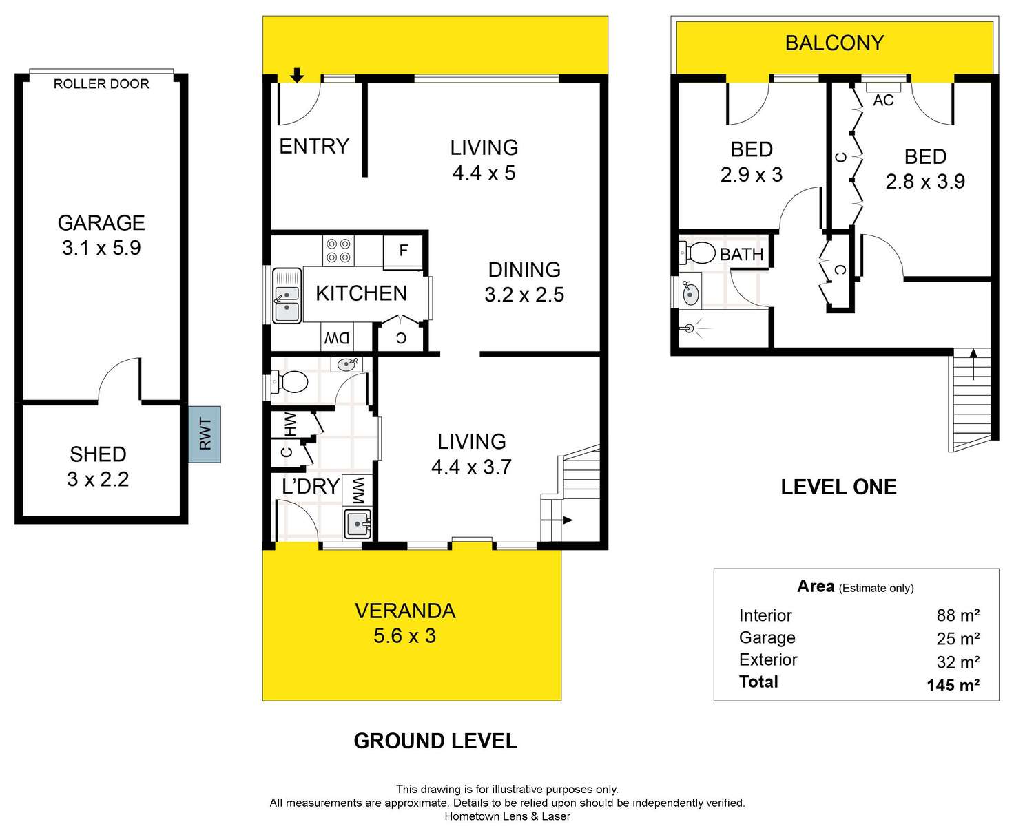 Floorplan of Homely townhouse listing, 7A Grant Jacob Crescent, Pasadena SA 5042