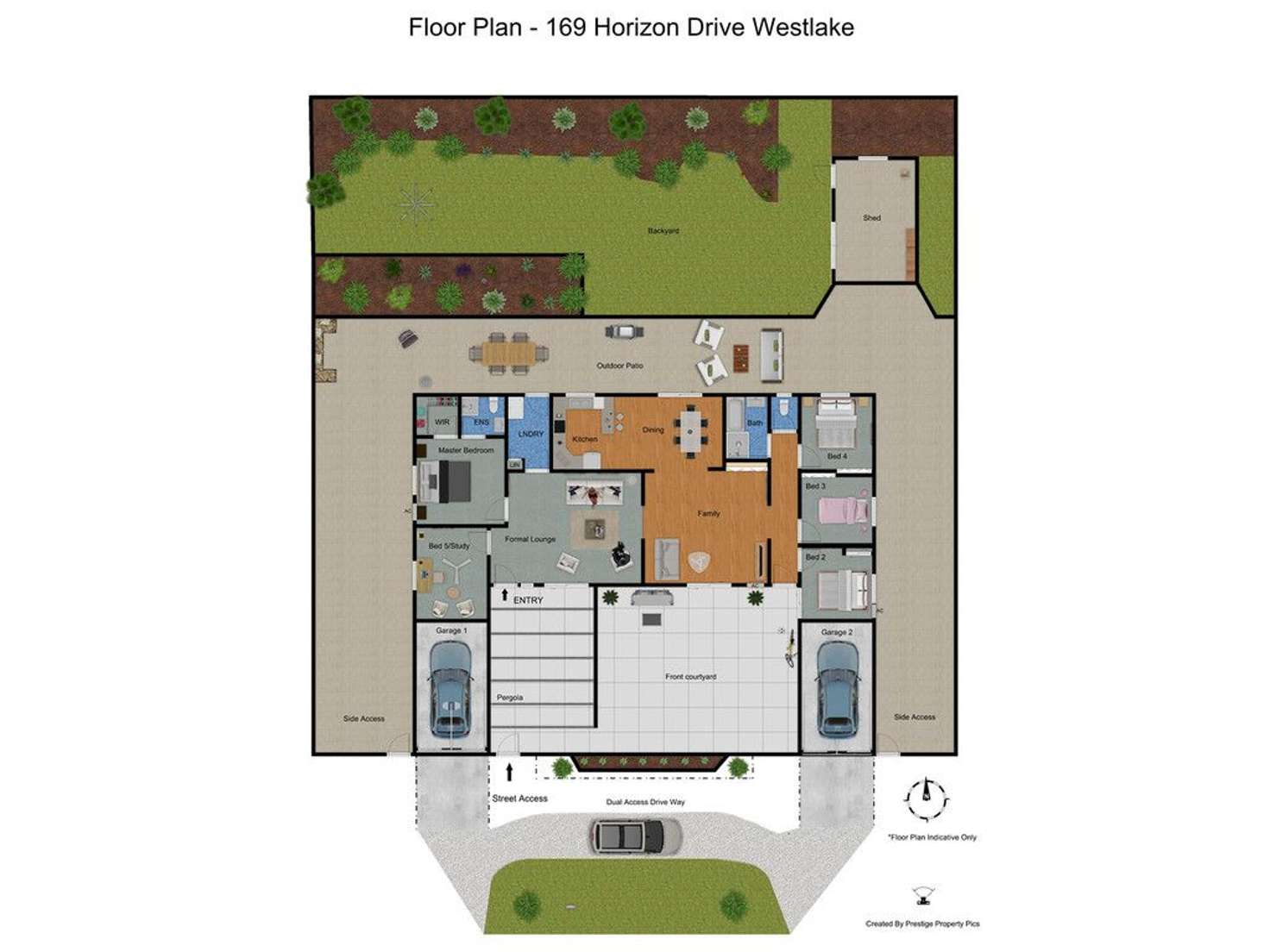 Floorplan of Homely house listing, 169 Horizon Drive, Westlake QLD 4074